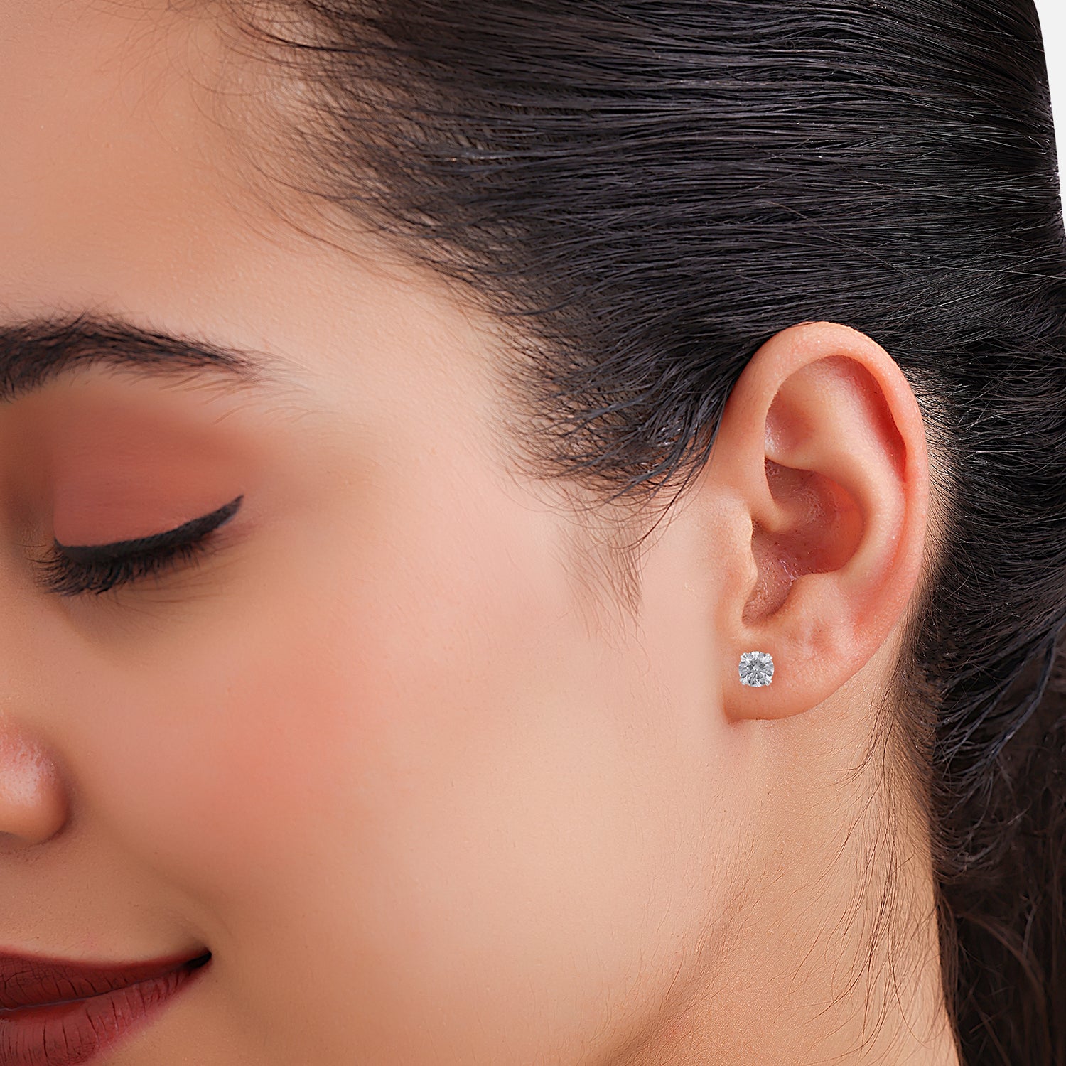 Lab Grown 6.060 Carat Diamond Stud Earrings in 18 Karat Gold – Grand Statement of Luxury | SKU : 0005069620