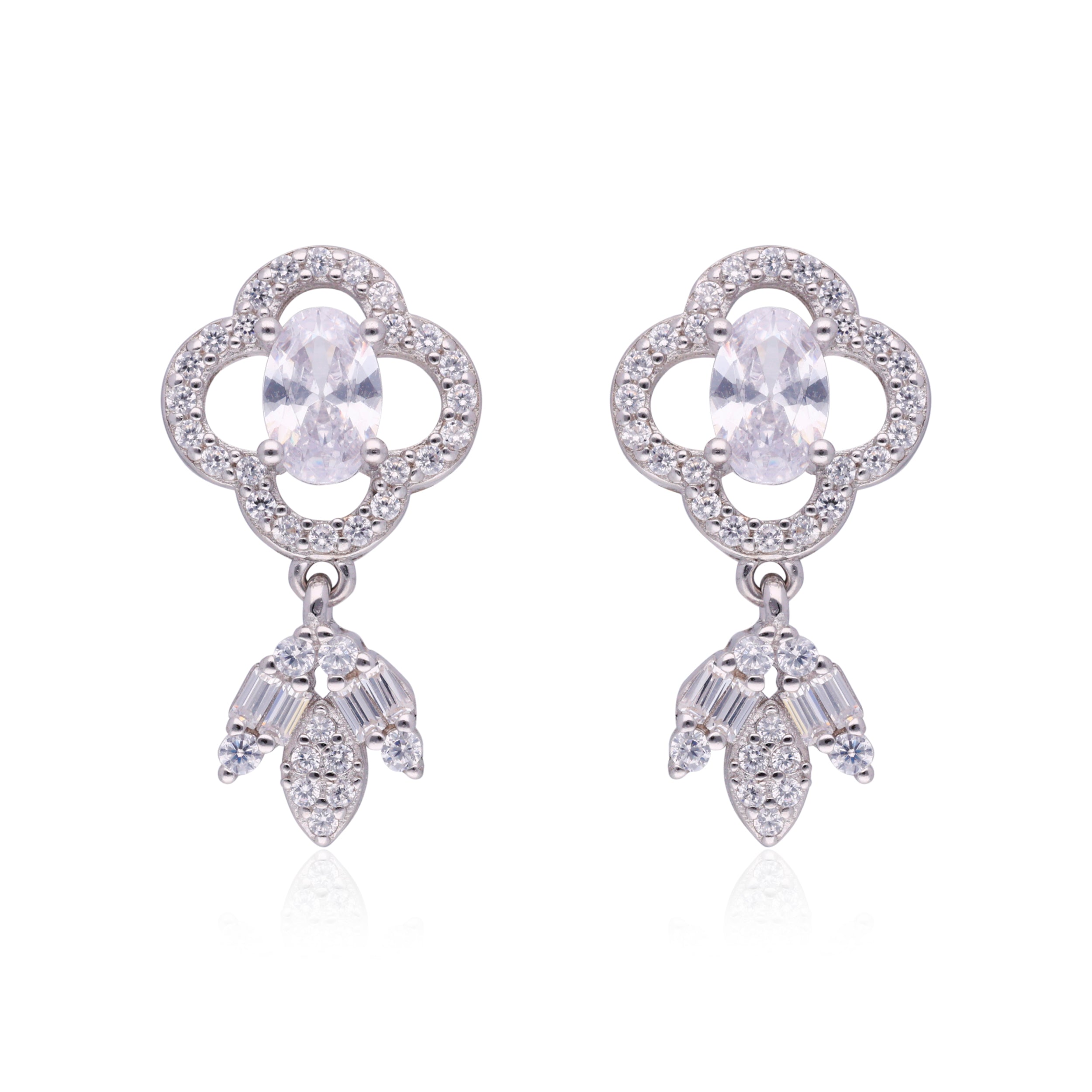 Starlight Sparkle: Sterling Silver Eardrops | SKU : 0003113790, 0003113912