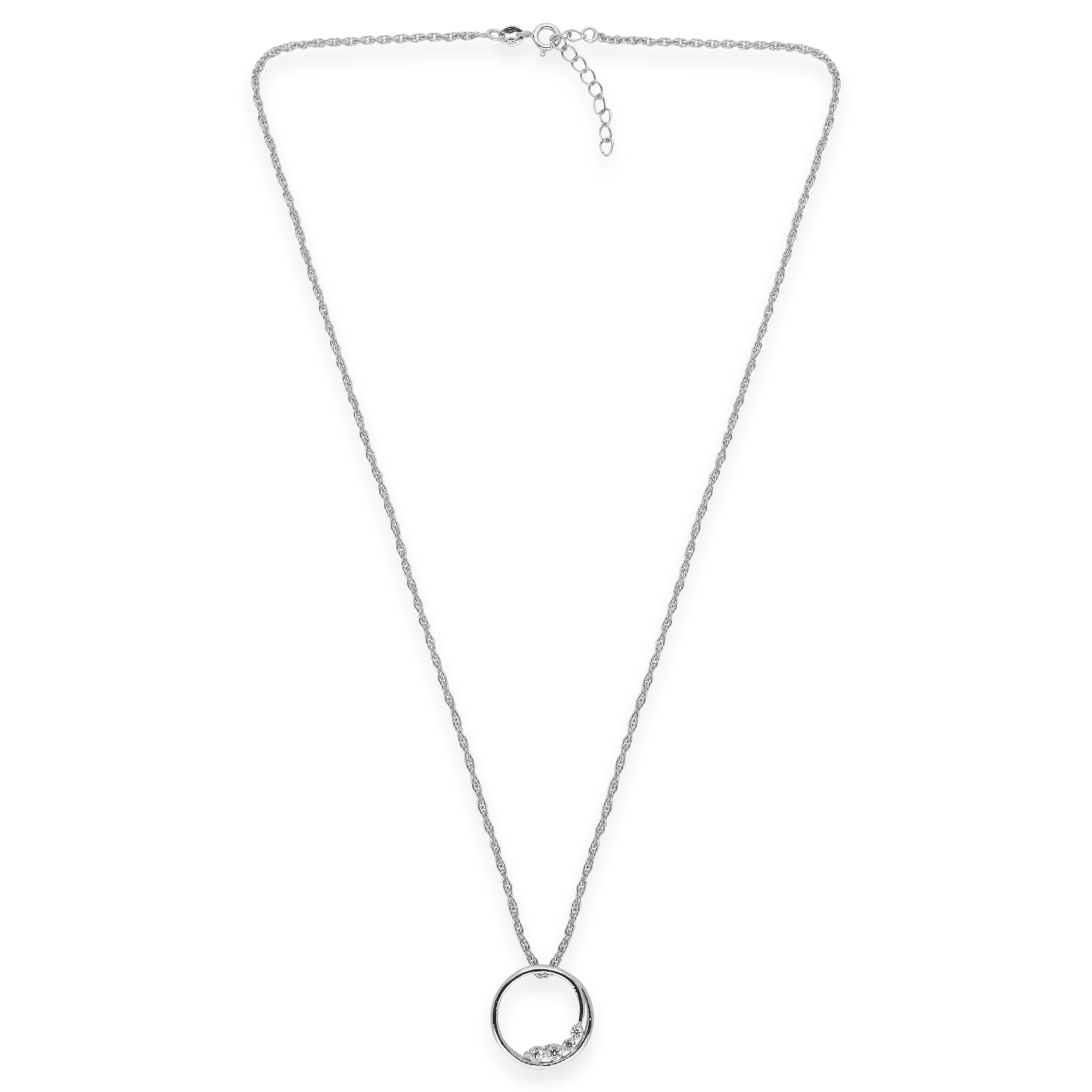 Swirl Pendant Silver Chain | SKU : 0003218112, 0003218136