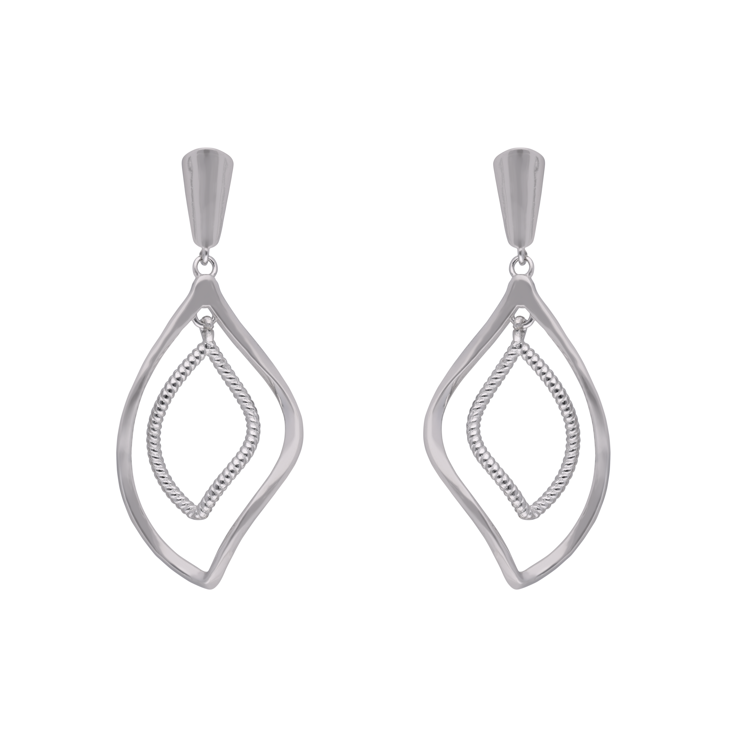 Sleek Silver Lightweight Eardrops | SKU : 0003401835, 0020859879, 0020859886, 0020859893