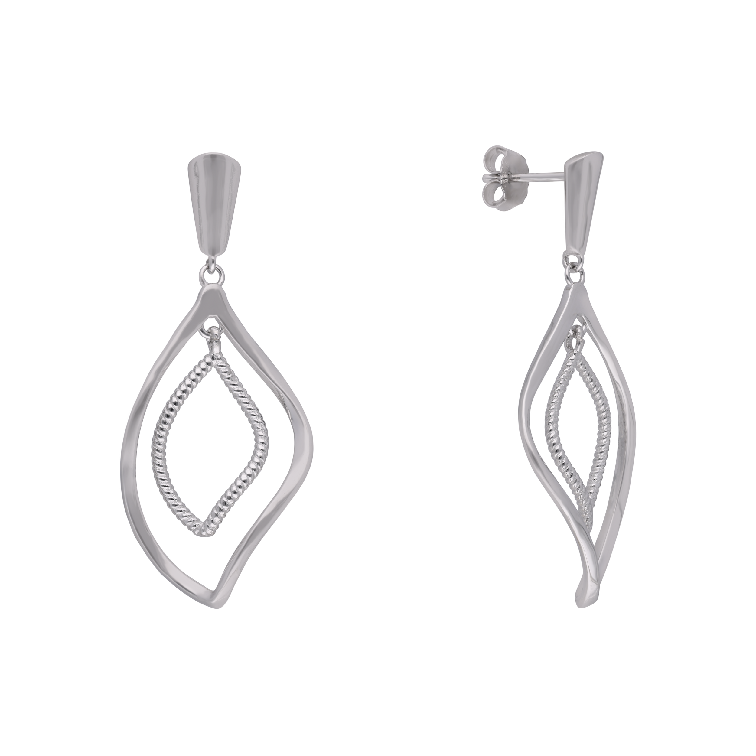 Sleek Silver Lightweight Eardrops | SKU : 0003401835, 0020859879, 0020859886, 0020859893