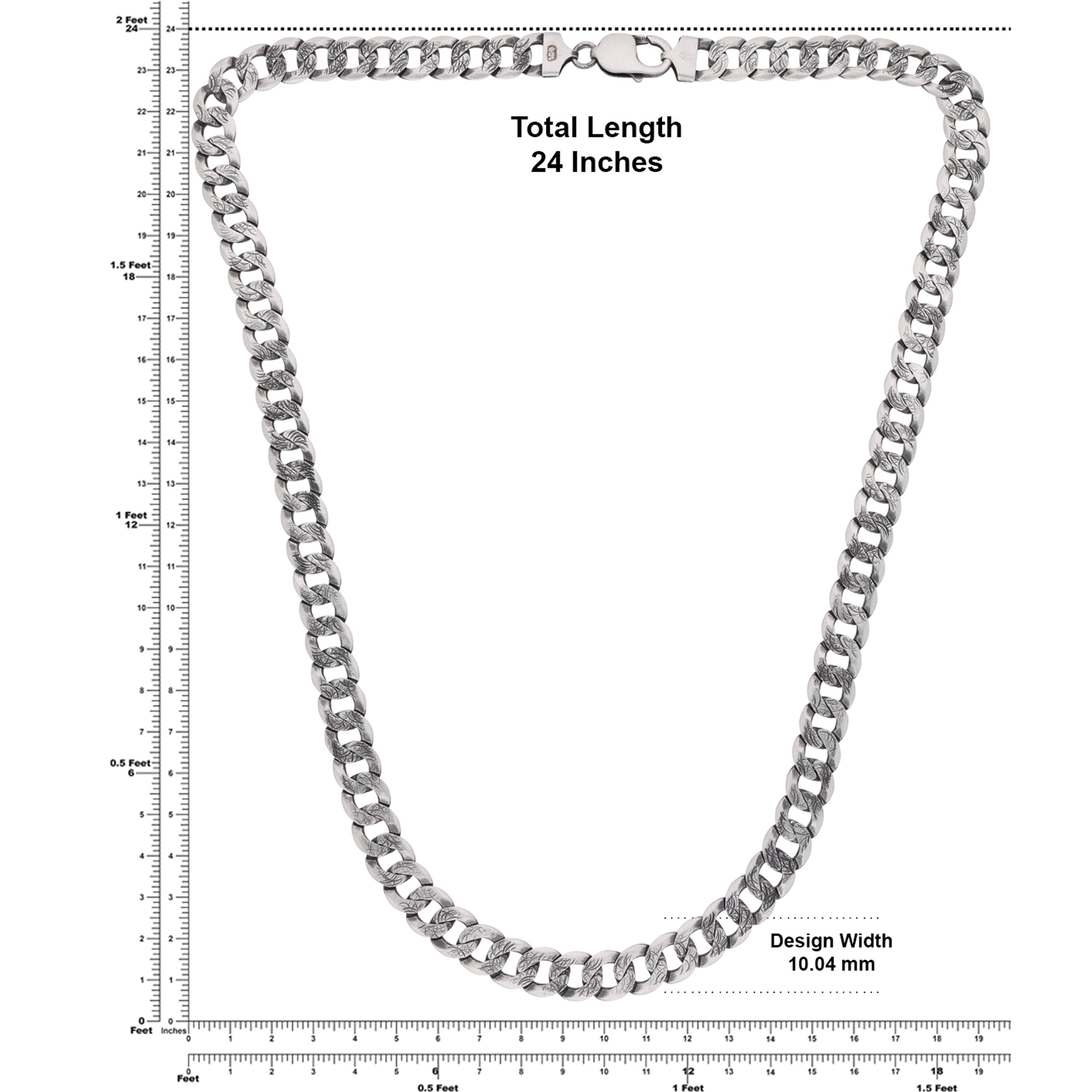 Cuban Link Sterling Silver Neck chain | SKU : 0003401910