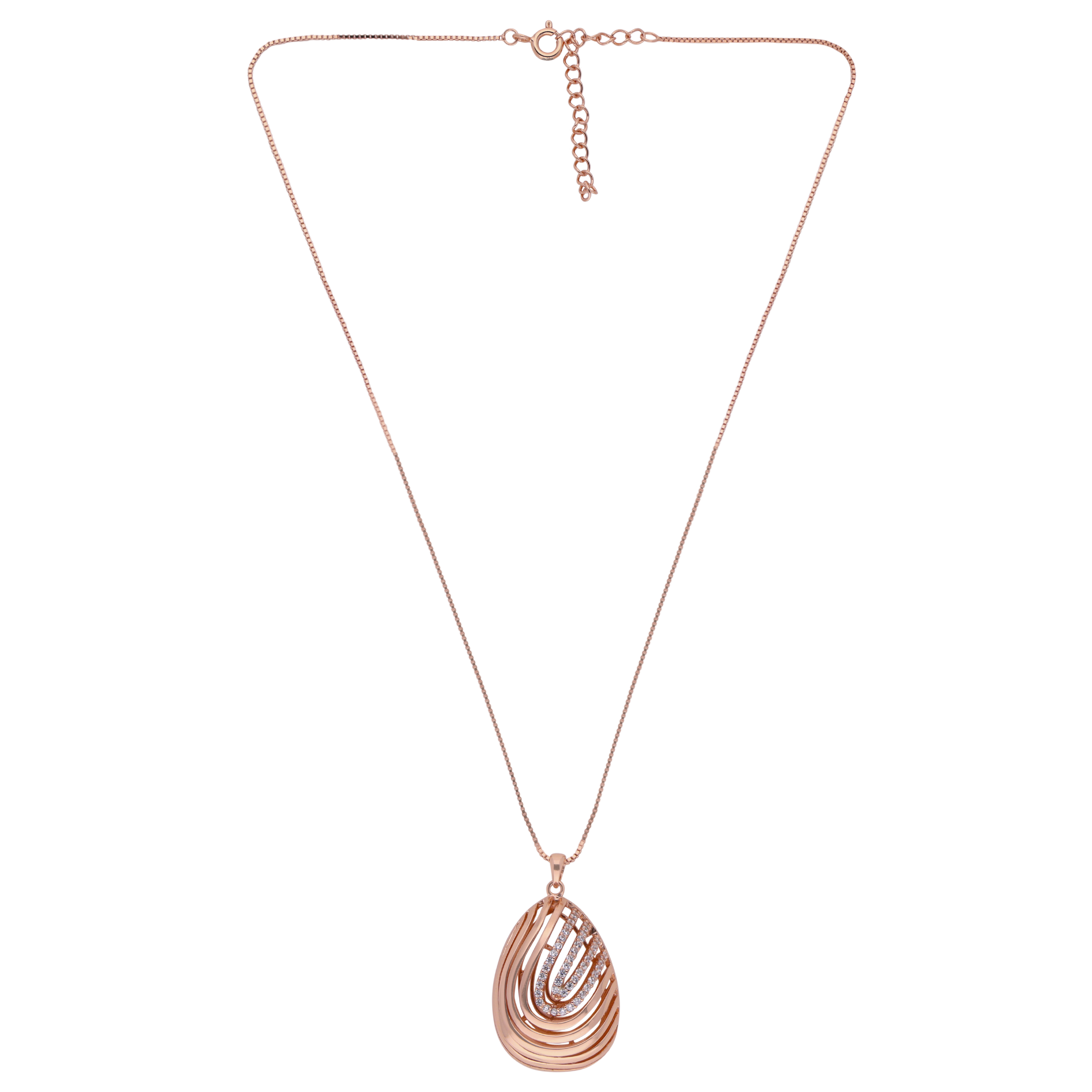 Rose Gold Zircon Pendant | SKU : 0003403112
