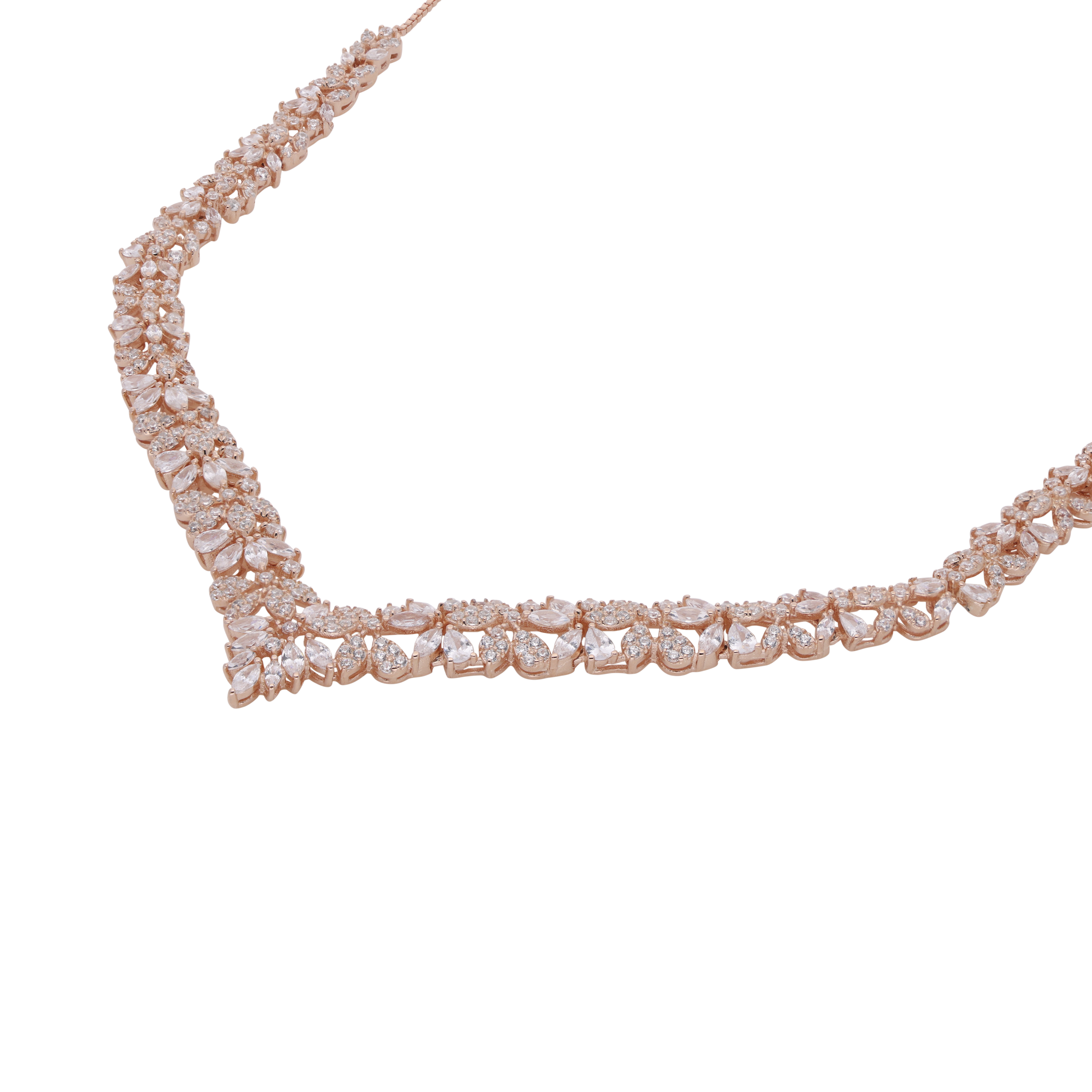 Chic Sterling Silver Cubic Zirconia Necklace | SKU : 0003403600, 0020846329, 0020846343, 0003525401