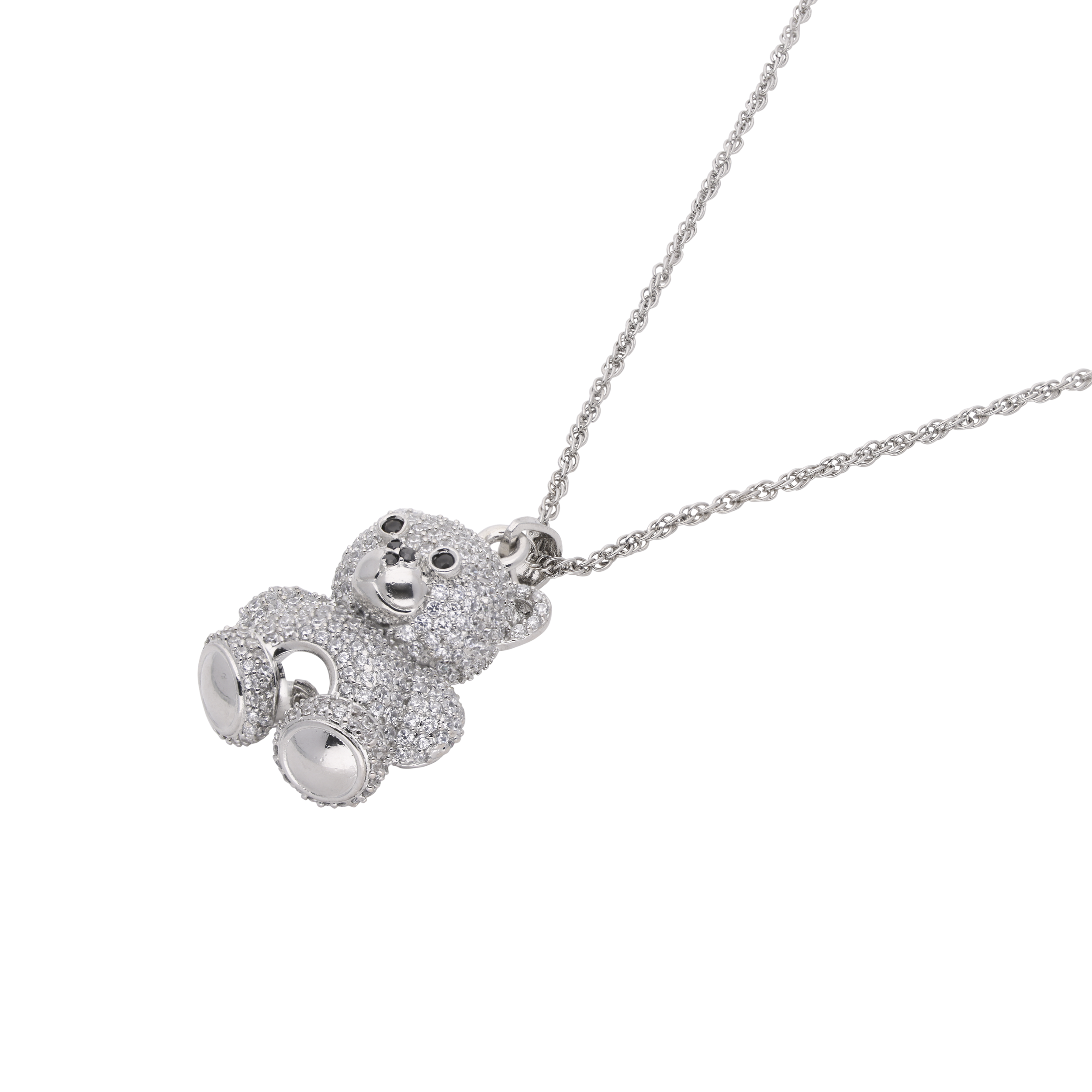 Sterling Silver Teddy Bear Pendant – Sparkling & Adorable Charm | SKU: 0021081460, 0021081446, 0021081453, 0021081439, 0021081422, 0021081477, 0021081484, 0021341670, 0003566534, 0003475140, 0003475133