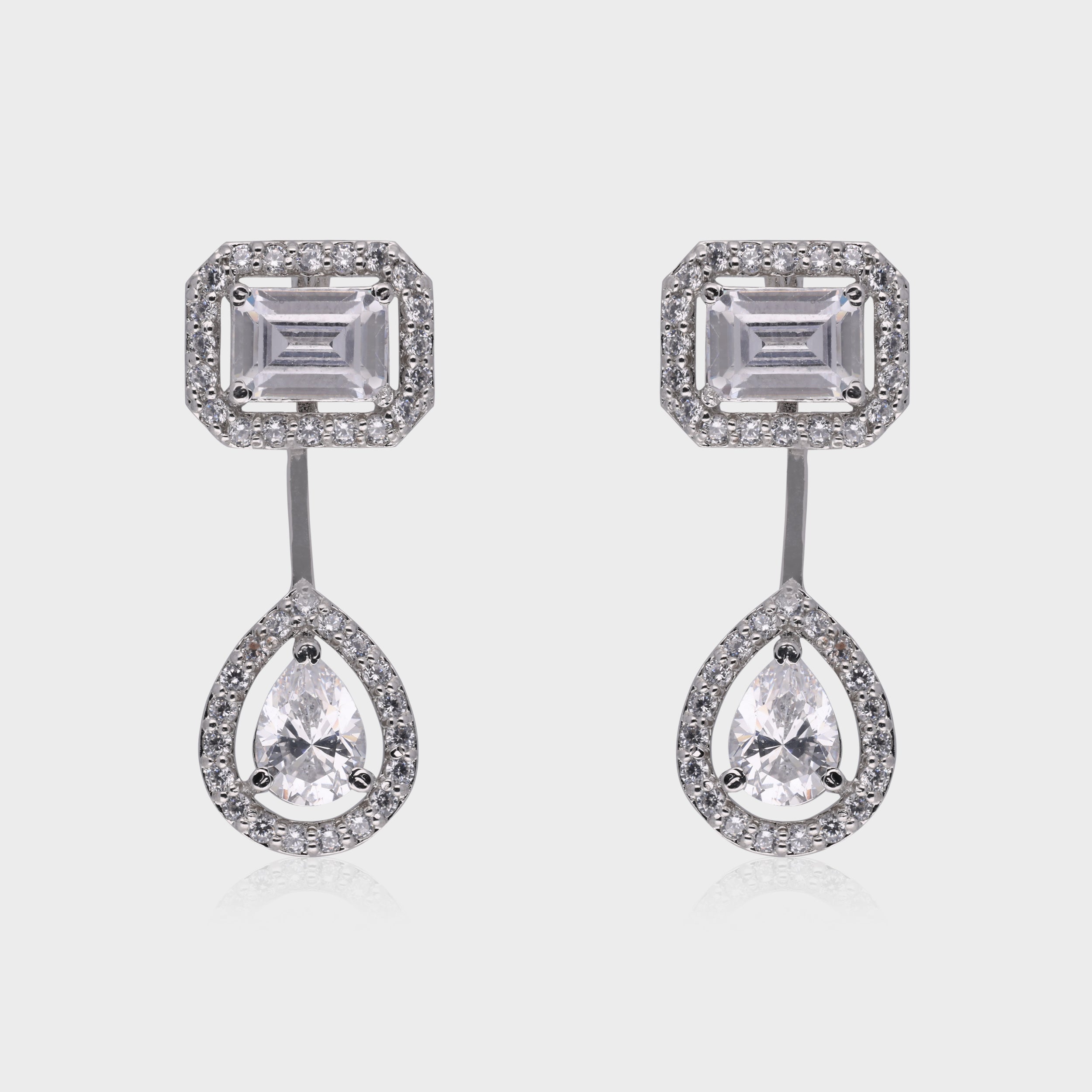 Modern 925 Sterling Silver Geometric Drop Earrings | SKU : 0003534809, 0021326486, 0021326493