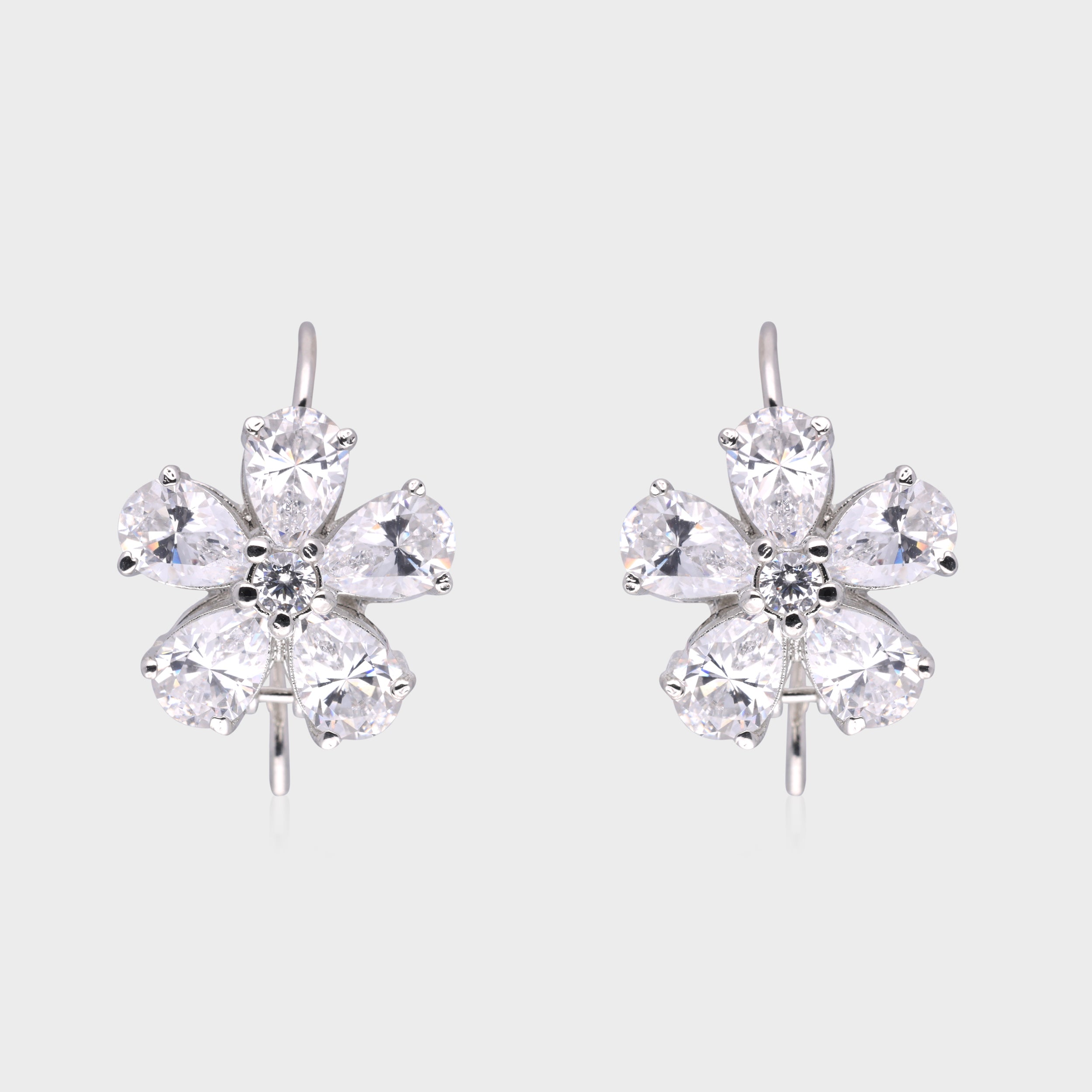 Floral 925 Sterling Silver Drop Earrings | SKU : 0003534892