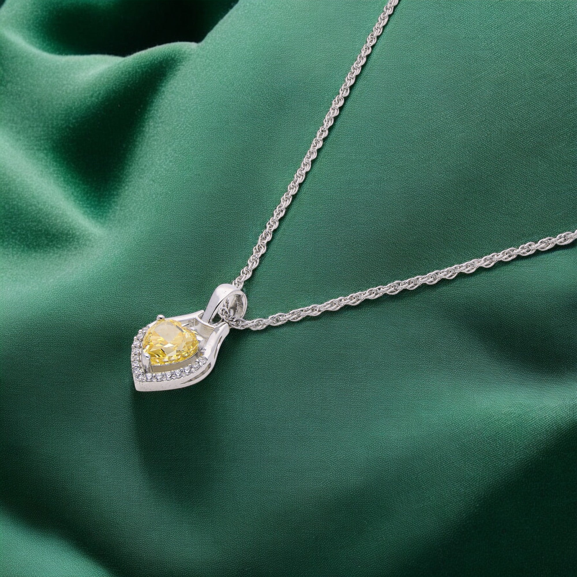 Golden Heart Embrace Pendant Necklace – A Symbol of Love & Light | SKU : 0003579077, 0021423826, 0021423840