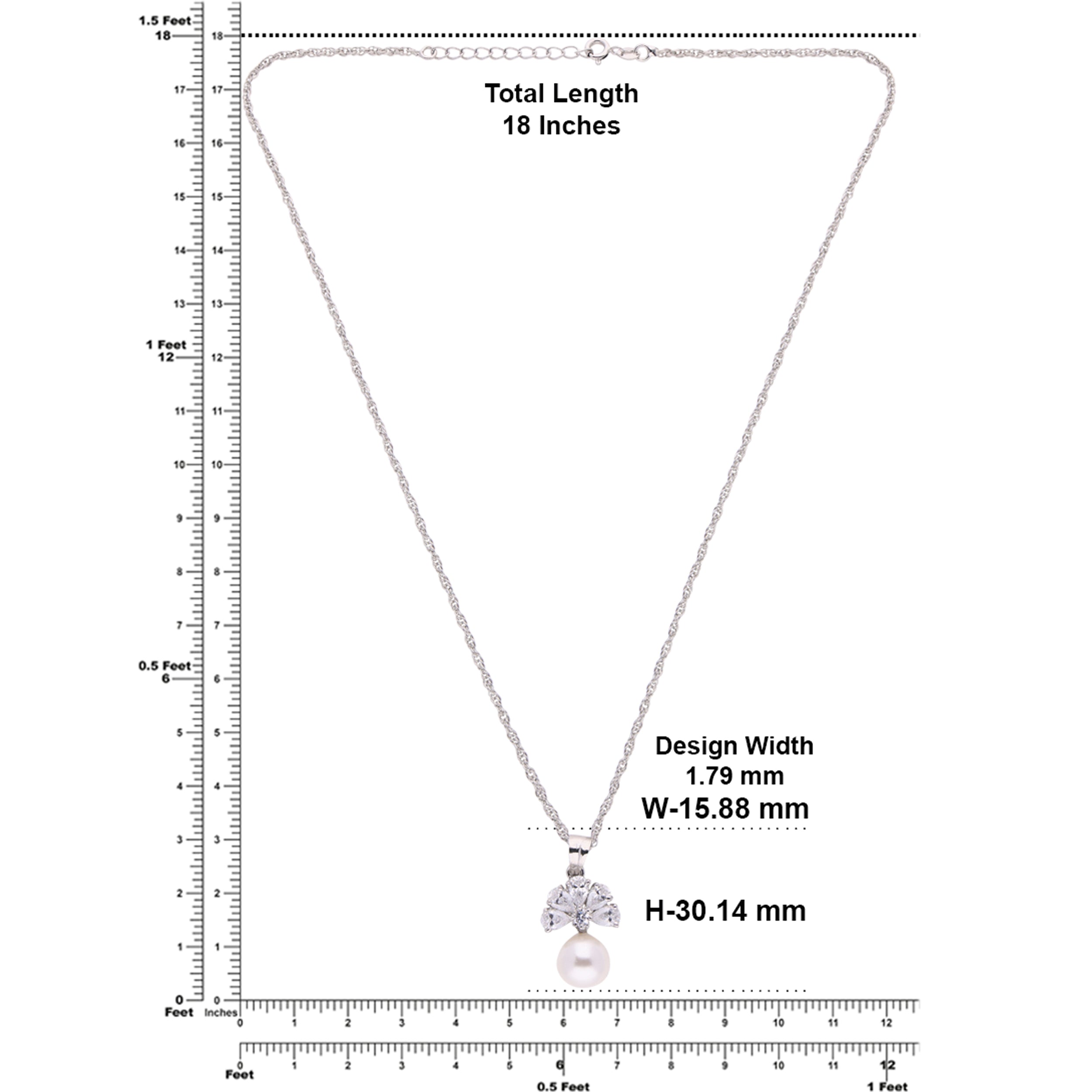 Elegant Pearl Drop Pendant Necklace – A Classic Beauty | SKU : 0003579145, 0021423987, 0021423994