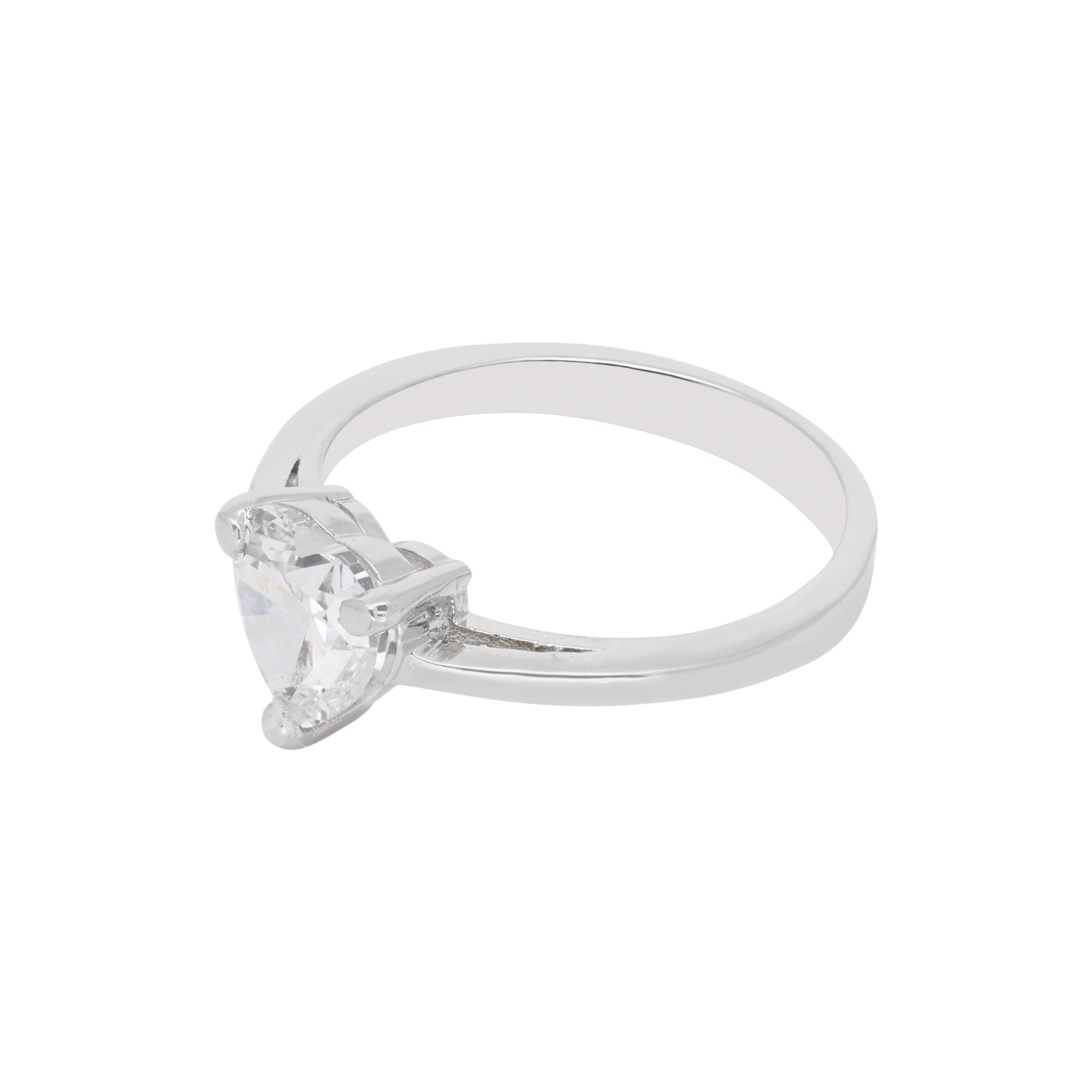Silver Heart Ring – A Symbol of Love | SKU : 0003594407, 0003594391, 0021456237