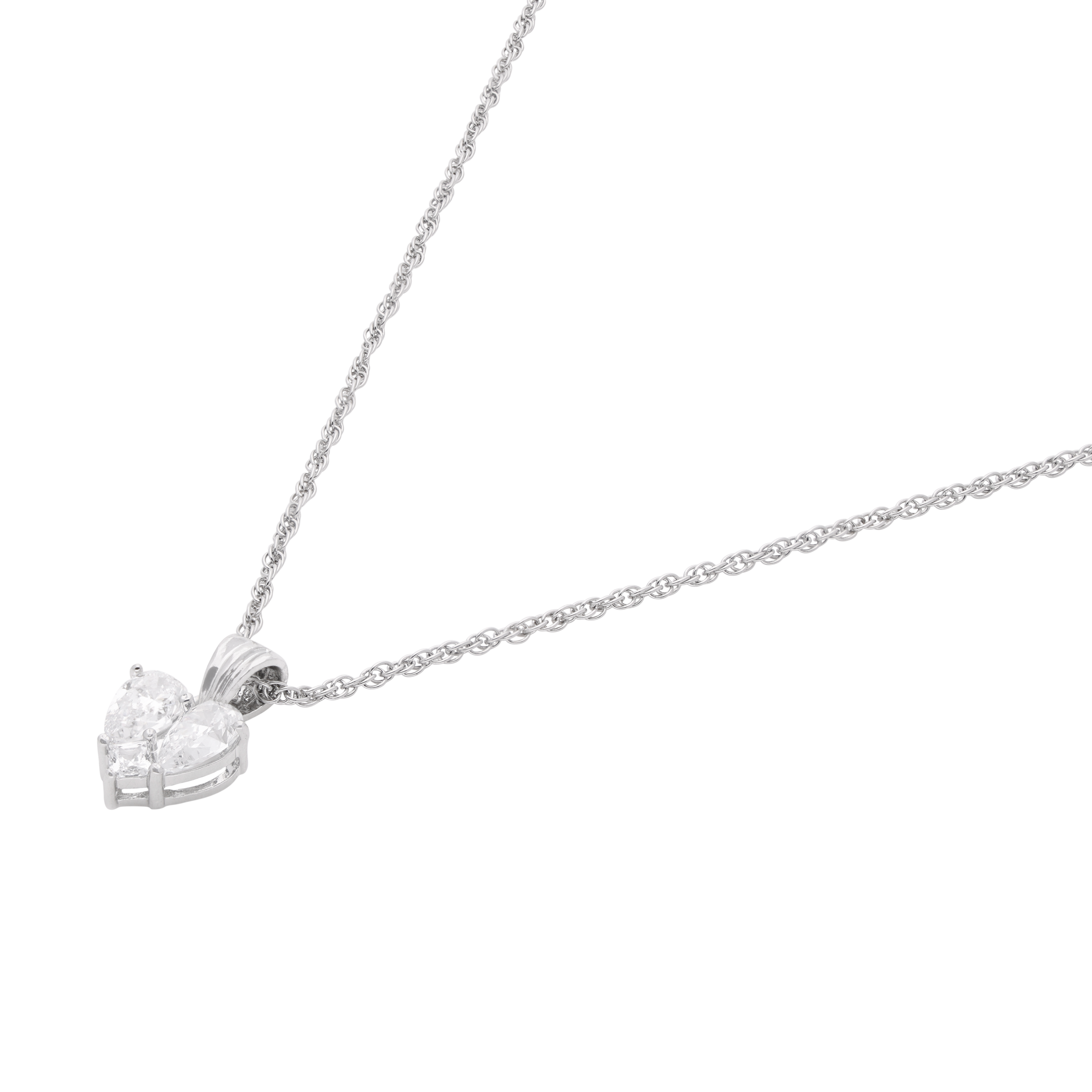 Twin Pear-Cut Heart Pendant – Symbol of Love & Elegance | SKU : 0003594643, 0021456824, 0021456848, 0021456800