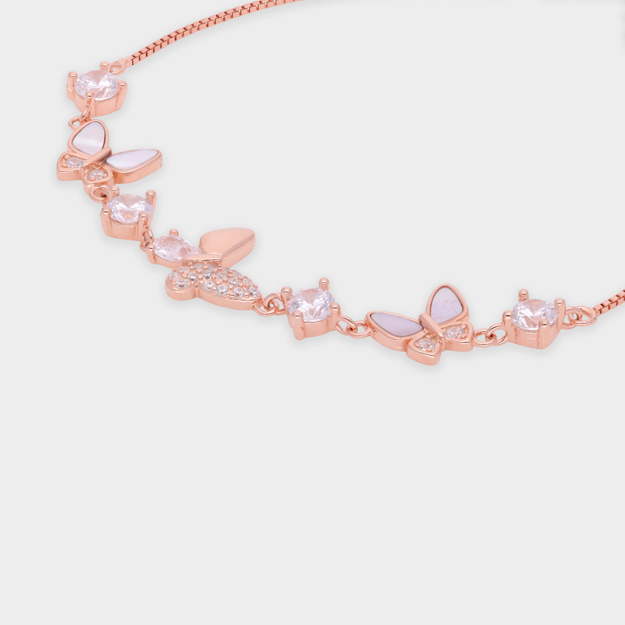 Whimsical Butterfly Sterling Silver Bracelet - A Symphony of Grace and Radiance | SKU : 0003630990, 0021546020, 0021546006, 0021546013