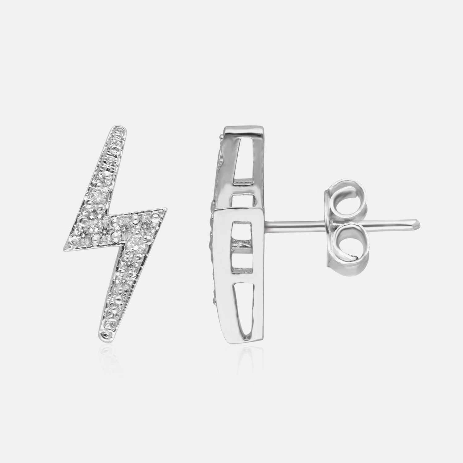 Spark Surge – Lightning Bolt Diamond Stud Earrings | SKU : 0022196316, 0022194923, 0003904671