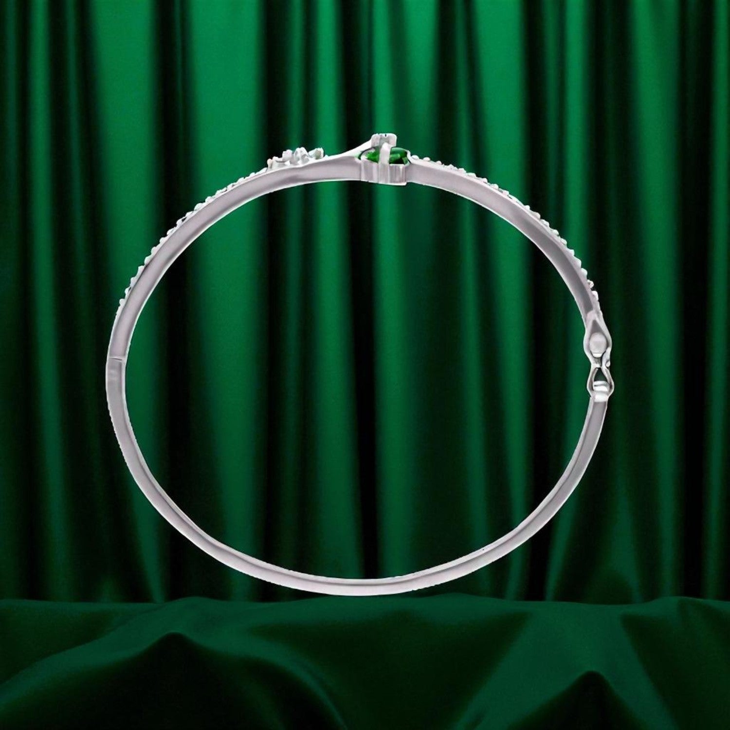 Sterling Silver Solitaire Gemstone Bracelet Collection – Green, Blue & Pink Accents | SKU : 0022219589, 0022219374, 0003922033