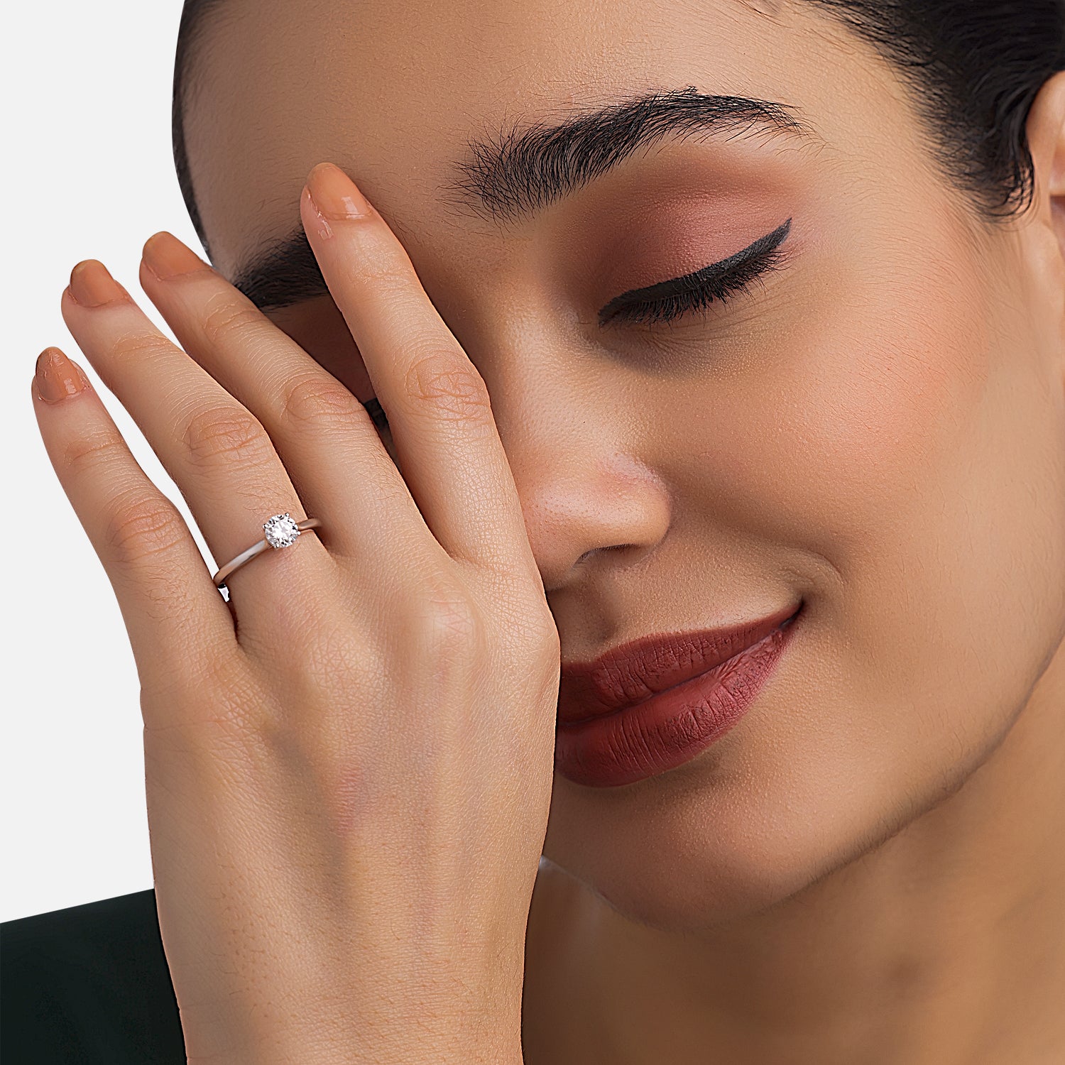 Lab Grown 0.54 Carat Diamond Ring in 18 Karat Gold | SKU : 0004933359