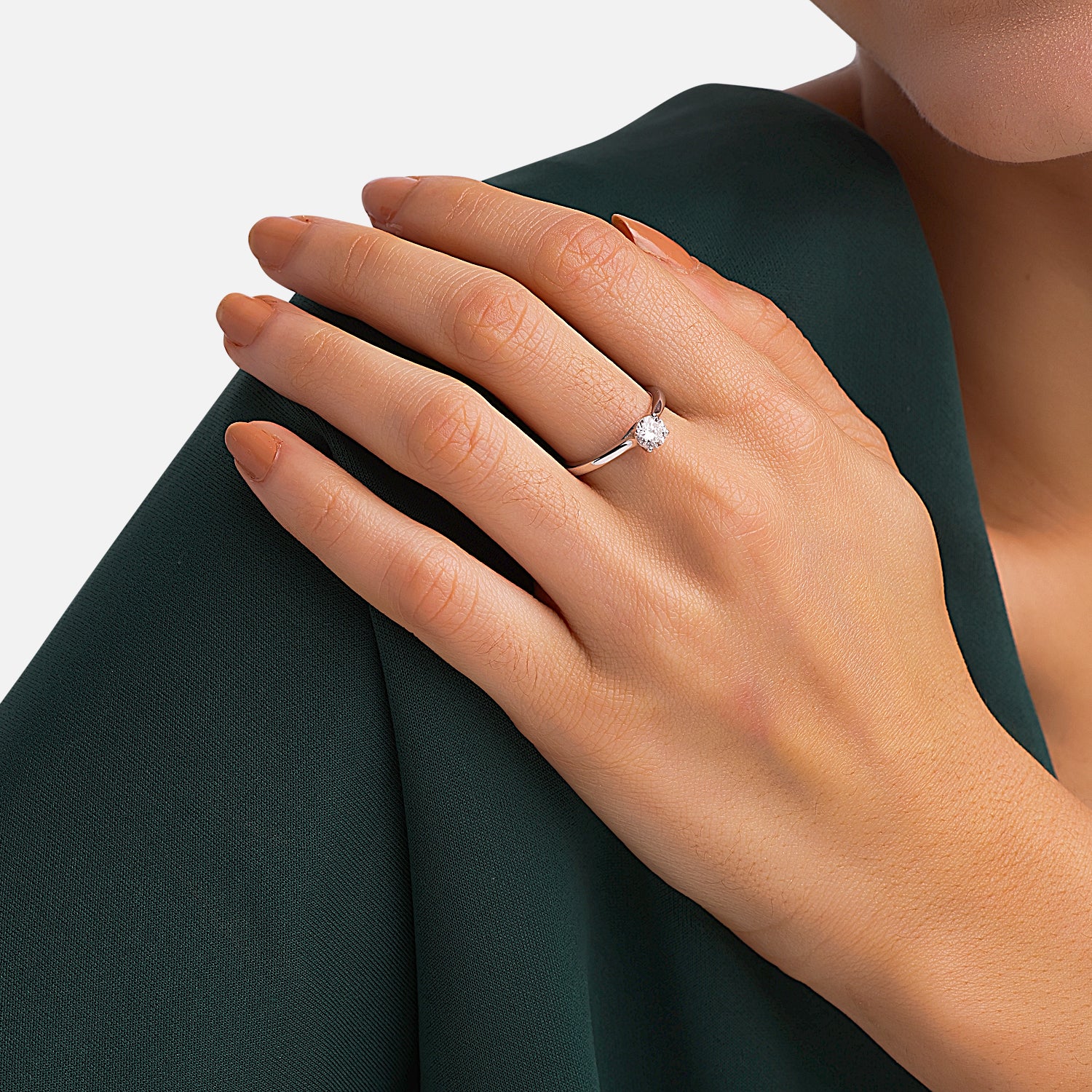 Lab Grown 0.52 Carat Diamond Ring in 18 Karat Gold | SKU : 0004933366