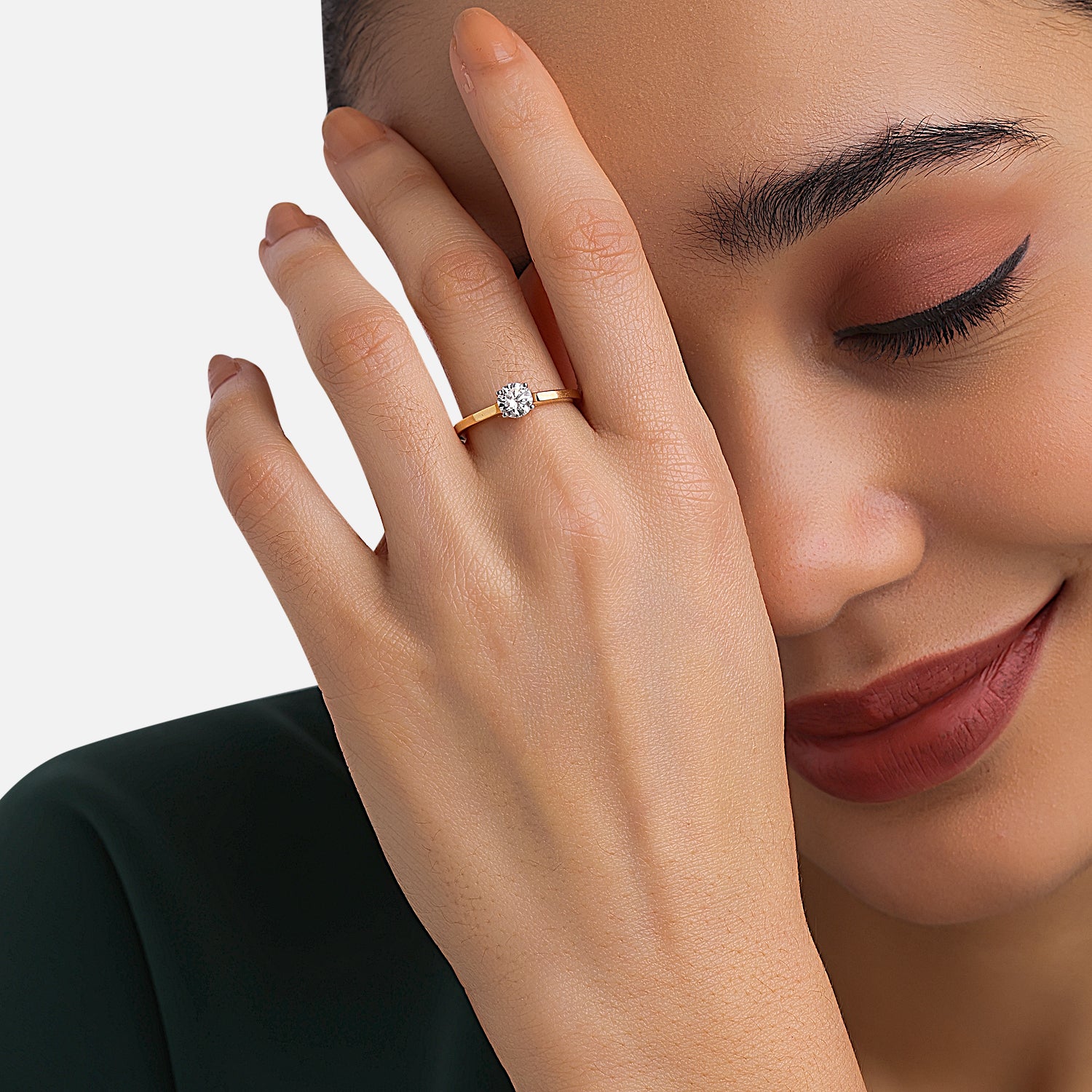 Lab Grown 0.59 Carat Diamond Ring in 18 Karat Gold | SKU : 0004933373