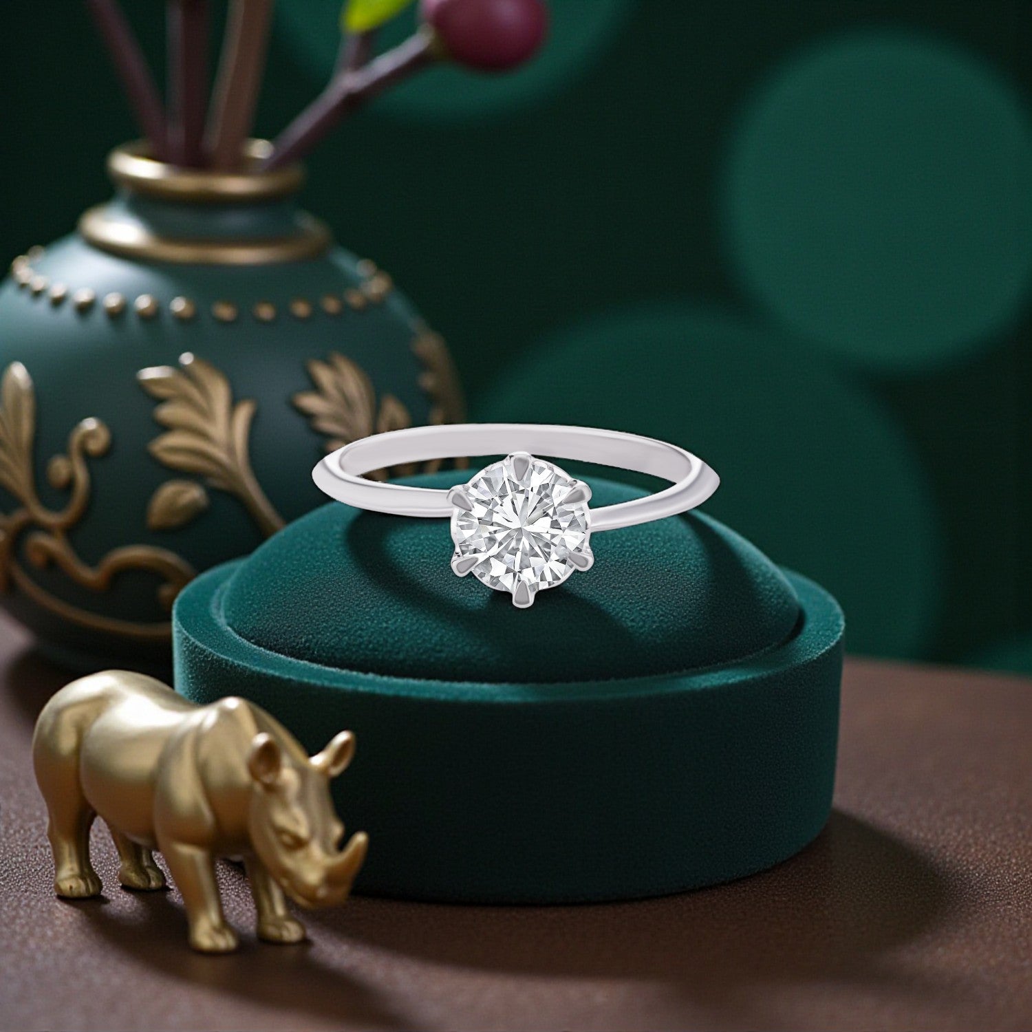Lab Grown 0.81 Carat Diamond Ring in 18 Karat Gold | SKU : 0004934233