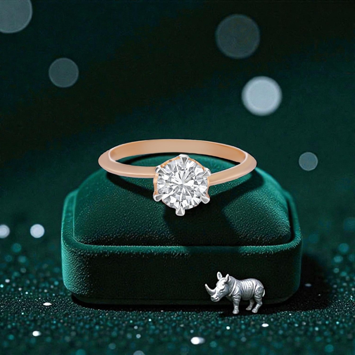 Lab Grown 0.84 Carat Diamond Ring in 18 Karat Gold | SKU : 0004934257