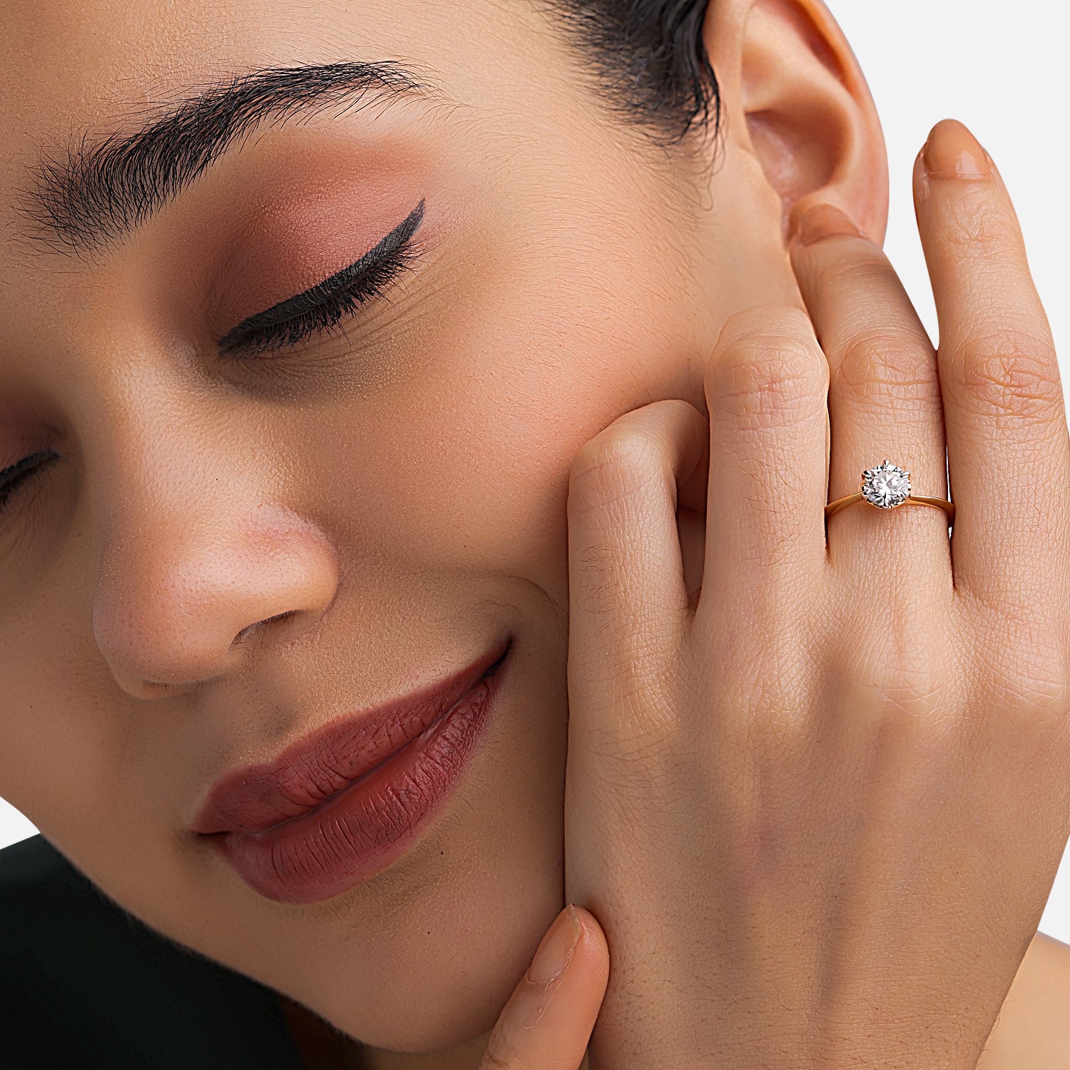 Lab Grown 0.84 Carat Diamond Ring in 18 Karat Gold | SKU : 0004934257