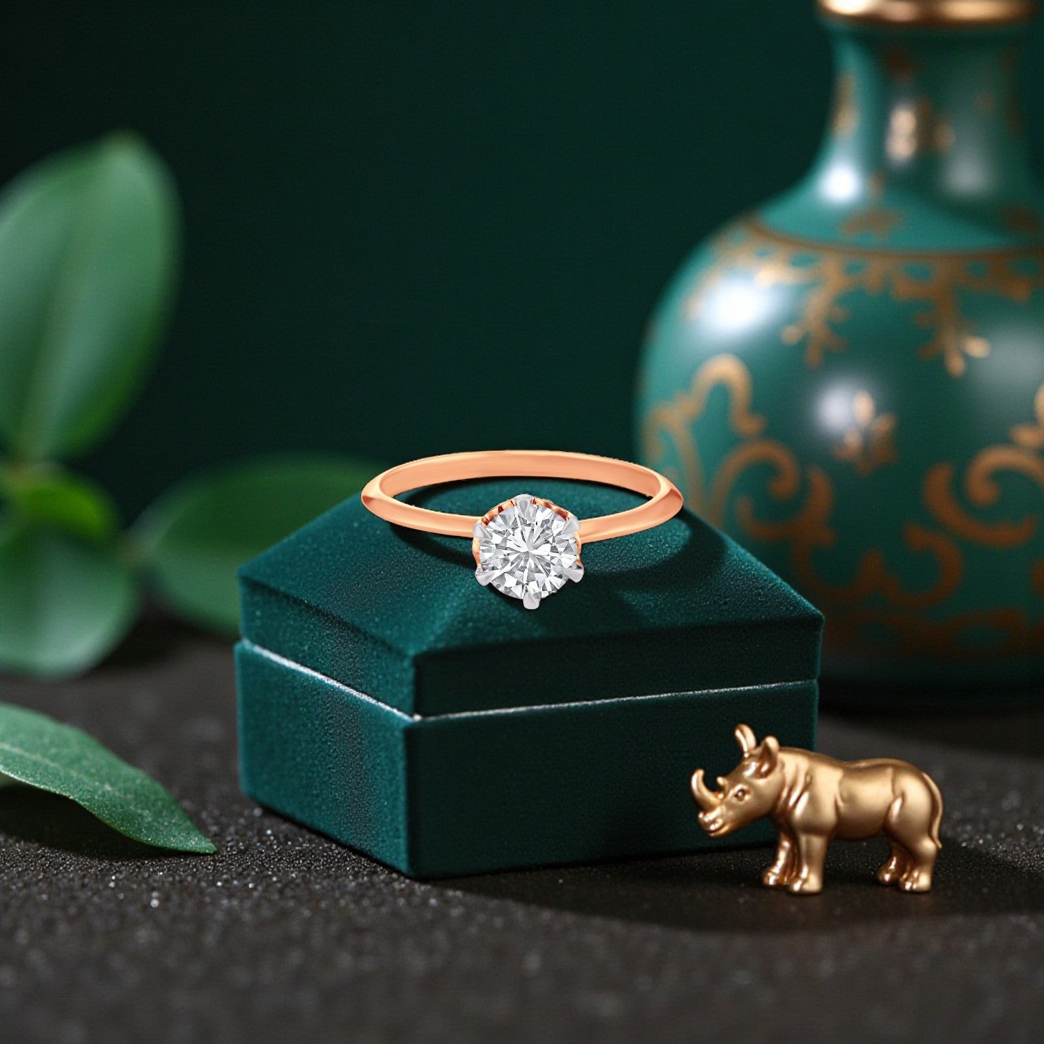 Lab Grown 0.82 Carat Diamond Ring in 18 Karat Gold | SKU : 0004937906