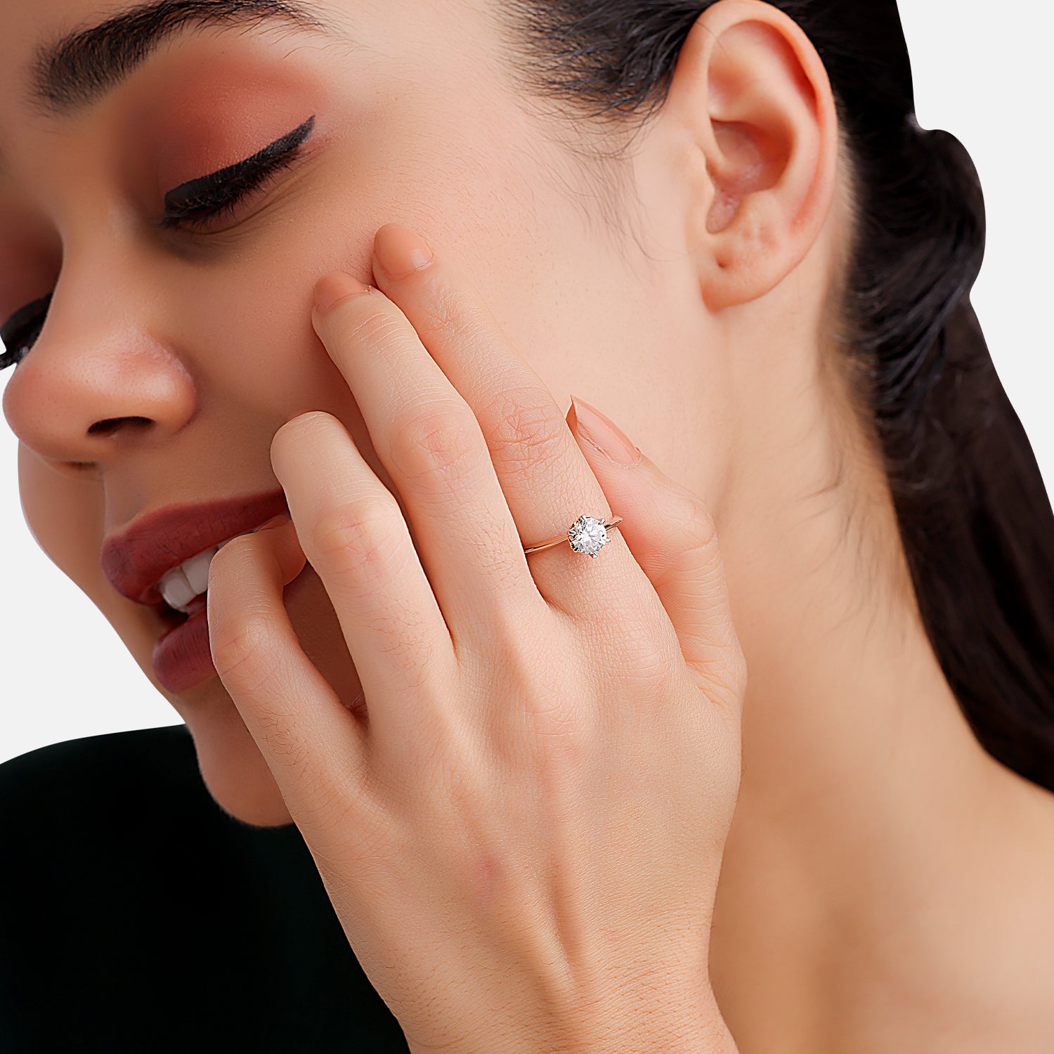 Lab Grown 0.82 Carat Diamond Ring in 18 Karat Gold | SKU : 0004937906