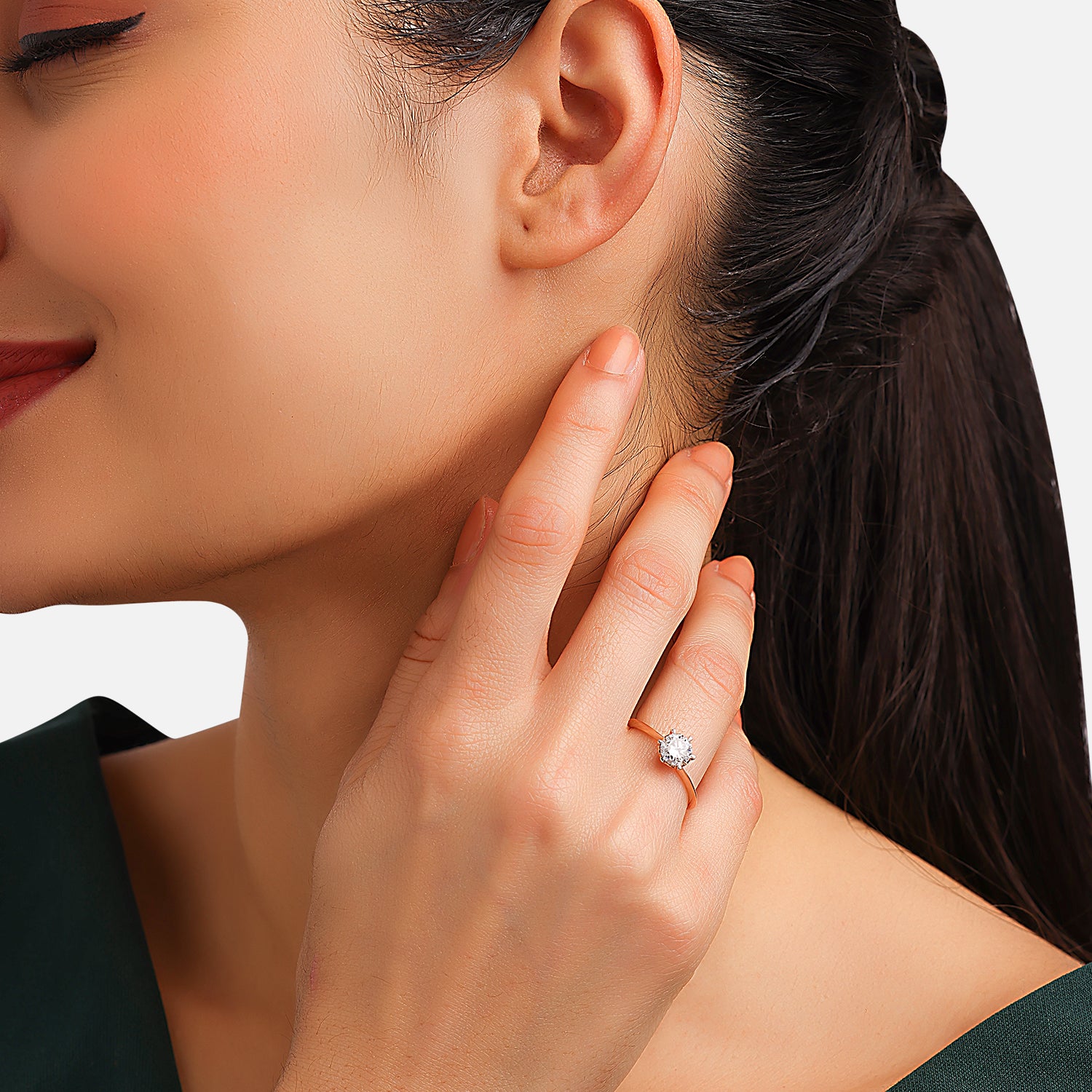 Lab Grown 0.80 Carat Diamond Ring in 18 Karat Gold | SKU : 0004937920