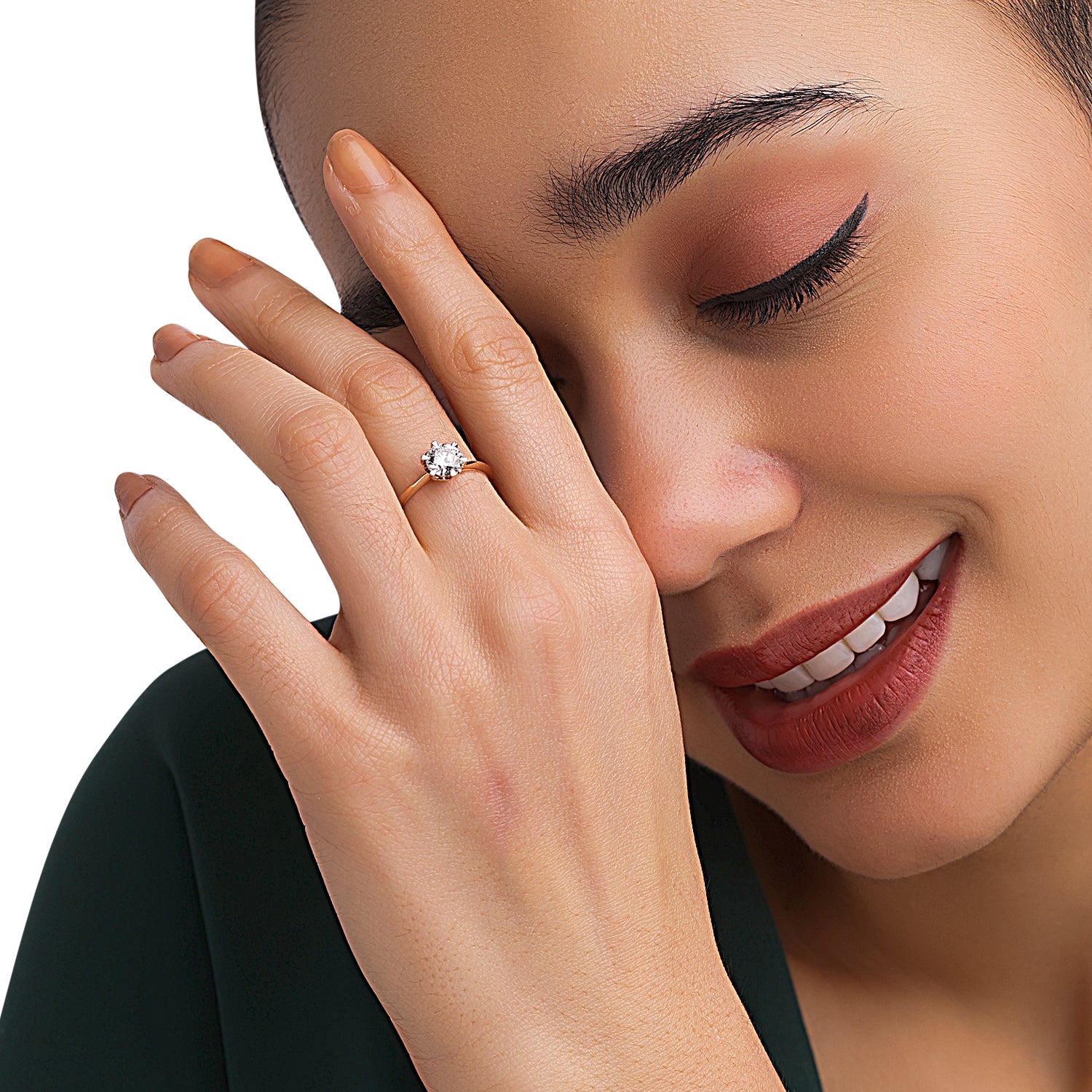 Lab Grown 0.86 Carat Diamond Ring in 18 Karat Gold | SKU : 0004937937