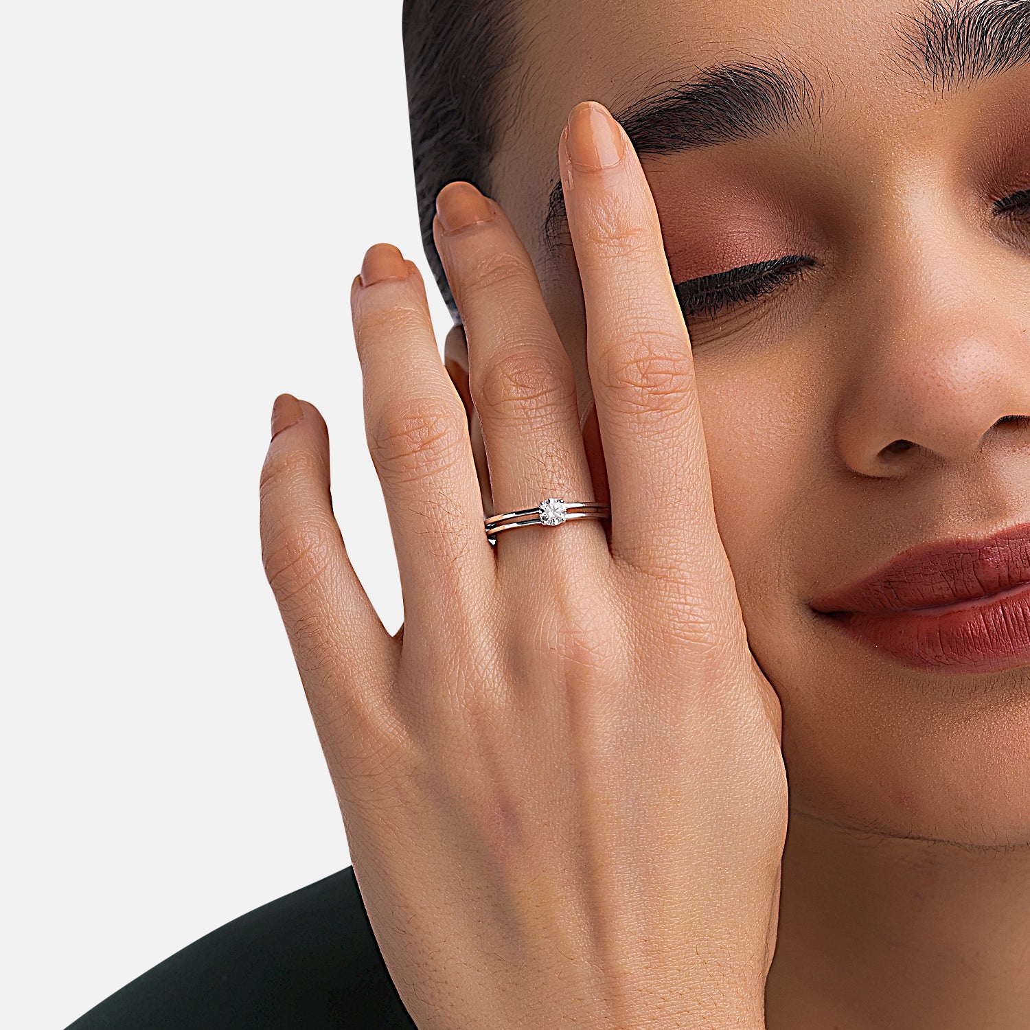 Lab Grown 0.31 Carat Diamond Stackable Ring in 18 Karat Gold | SKU : 0004937944