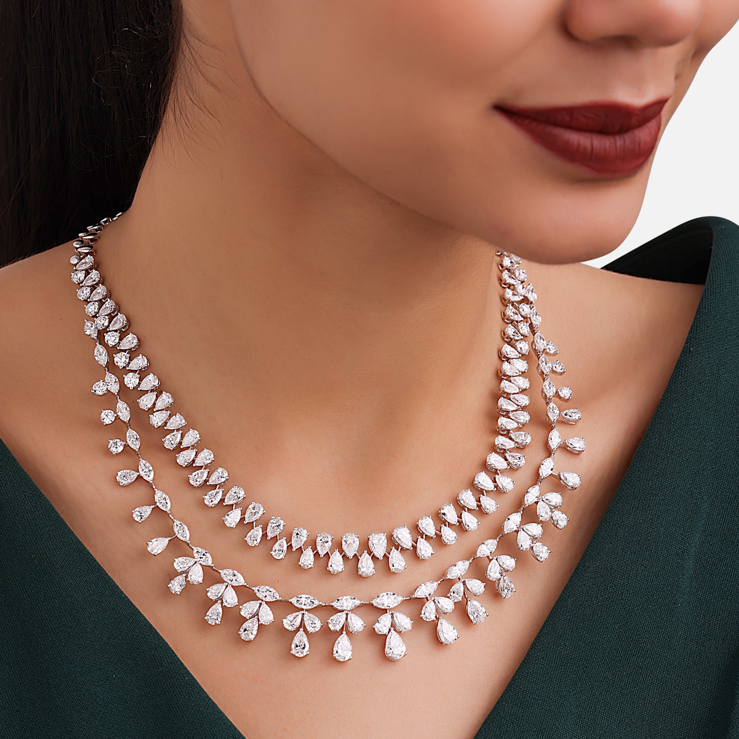 Lab Grown 53.13 Carat Diamond Necklace in 18 Karat Gold | SKU : 0005049172