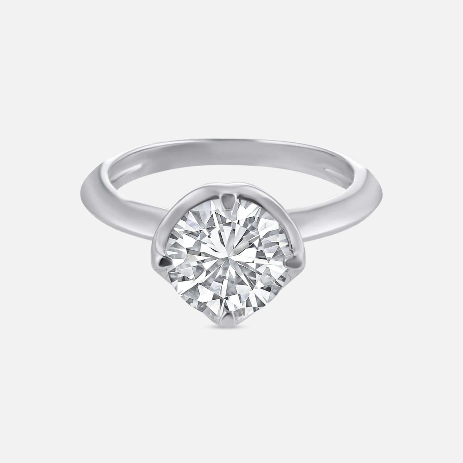 Lab Grown 2.02 Carat Diamond Solitaire Ring in 18 Karat Gold | SKU : 0005050093