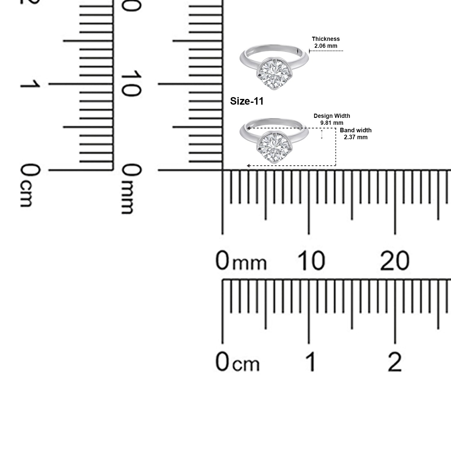 Lab Grown 2.01 Carat Diamond Solitaire Ring in 18 Karat Gold | SKU : 0005050109