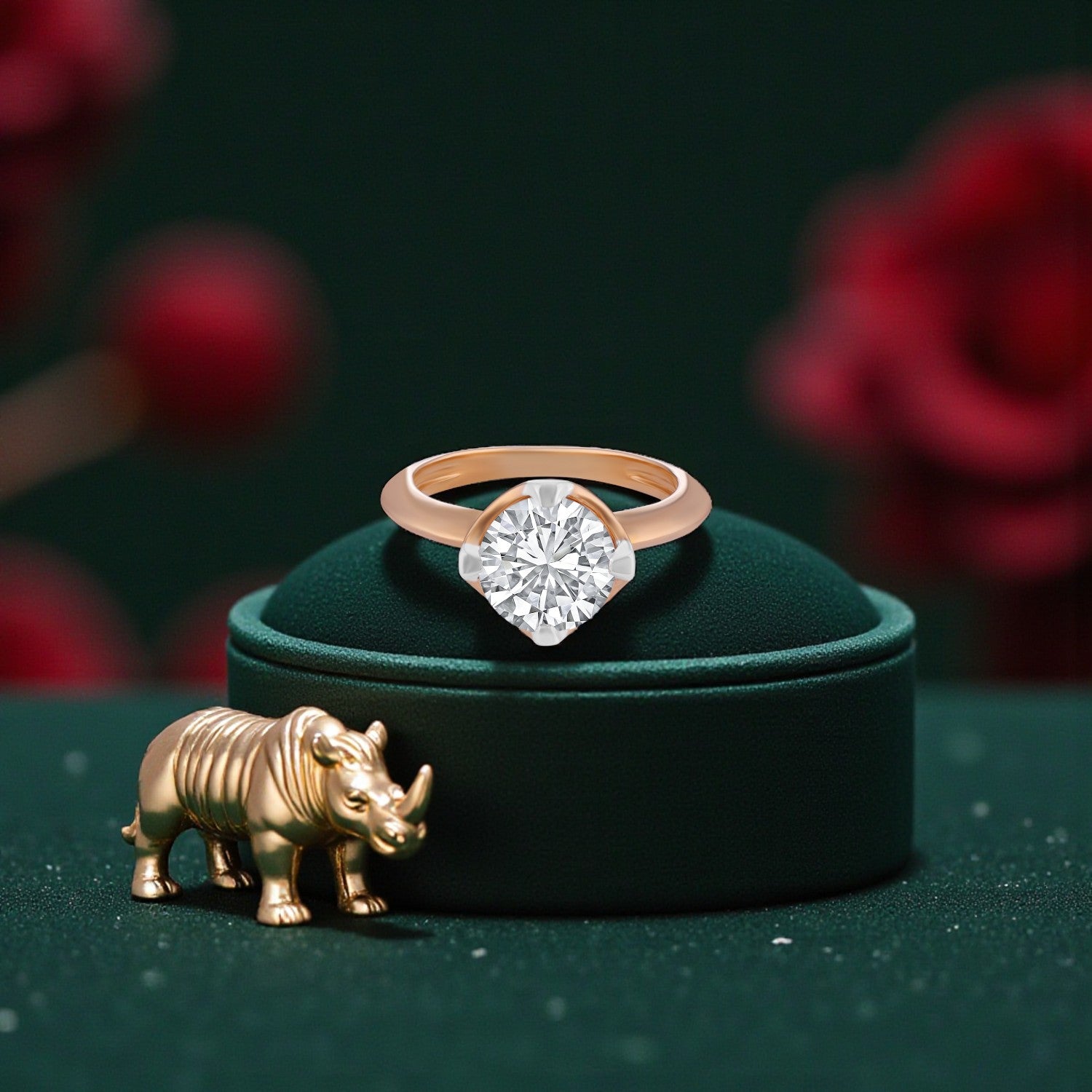 Lab Grown 2.03 Carat Diamond Solitaire Ring in 18 Karat Gold | SKU : 0005050123