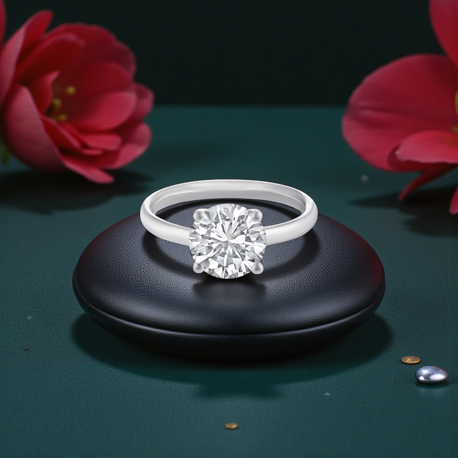 Lab Grown 4.05 Carat Diamond Solitaire Ring in 18 Karat Gold | SKU : 0005052554