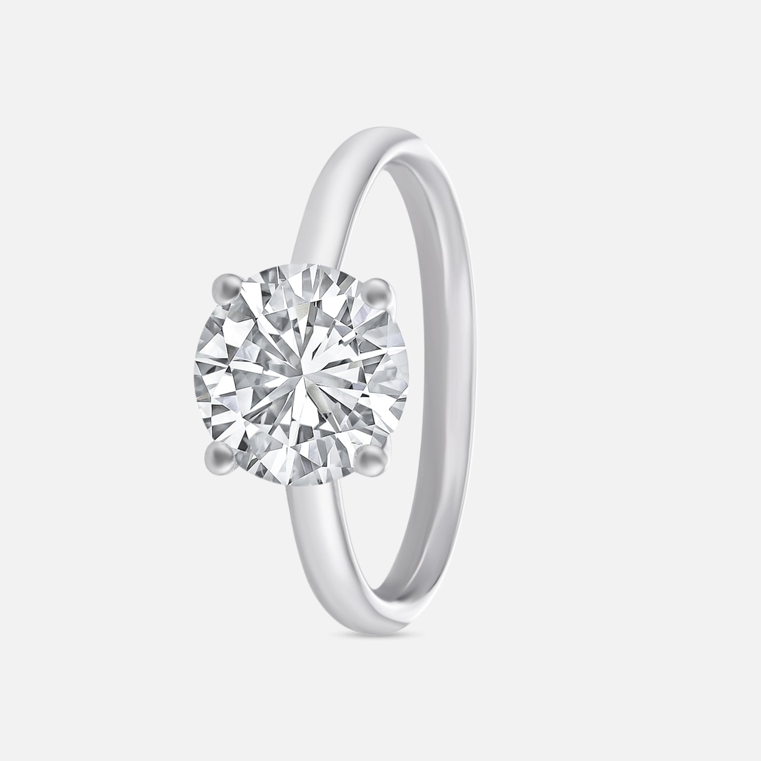 Lab Grown 4.05 Carat Diamond Solitaire Ring in 18 Karat Gold | SKU : 0005052554