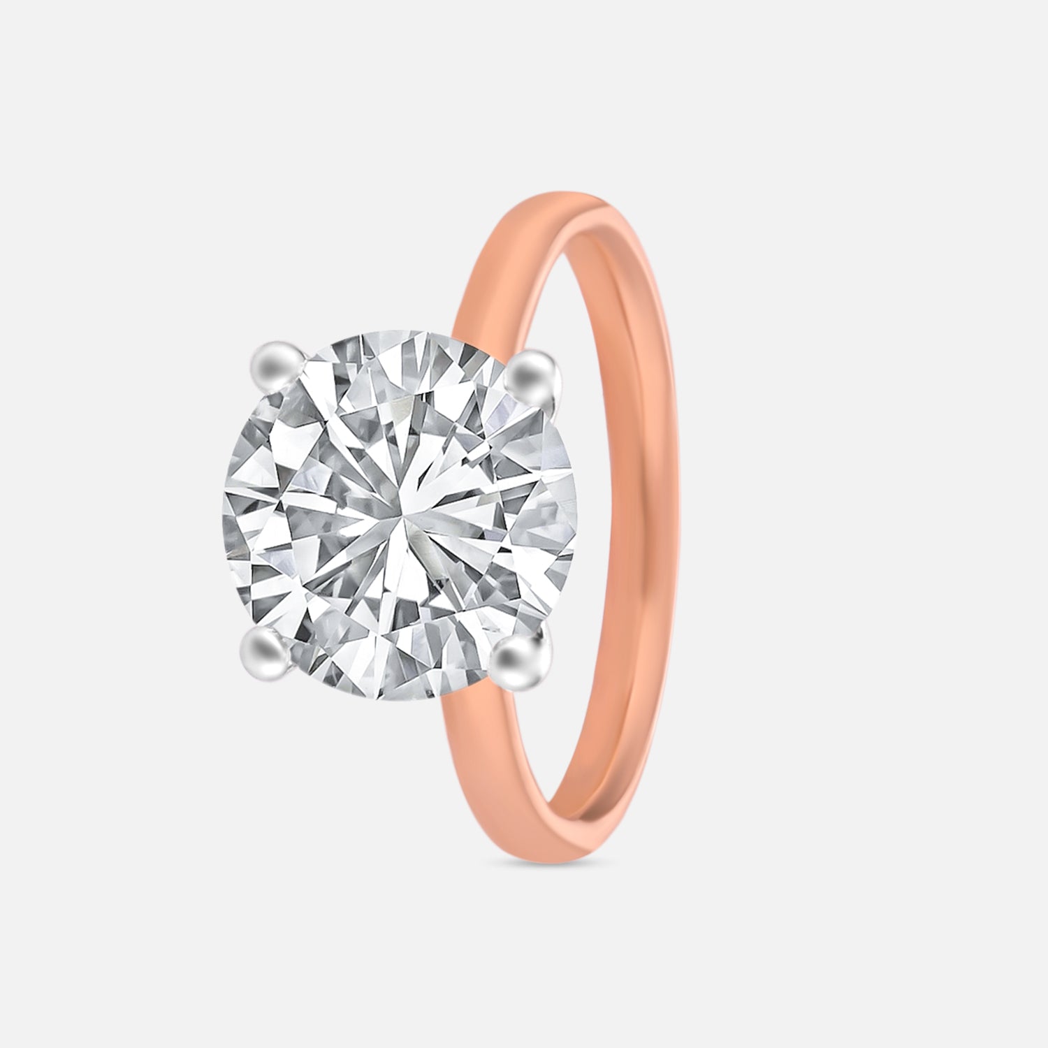 Lab Grown 4.04 Carat Diamond Solitaire Ring in 18 Karat Gold | SKU : 0005052677