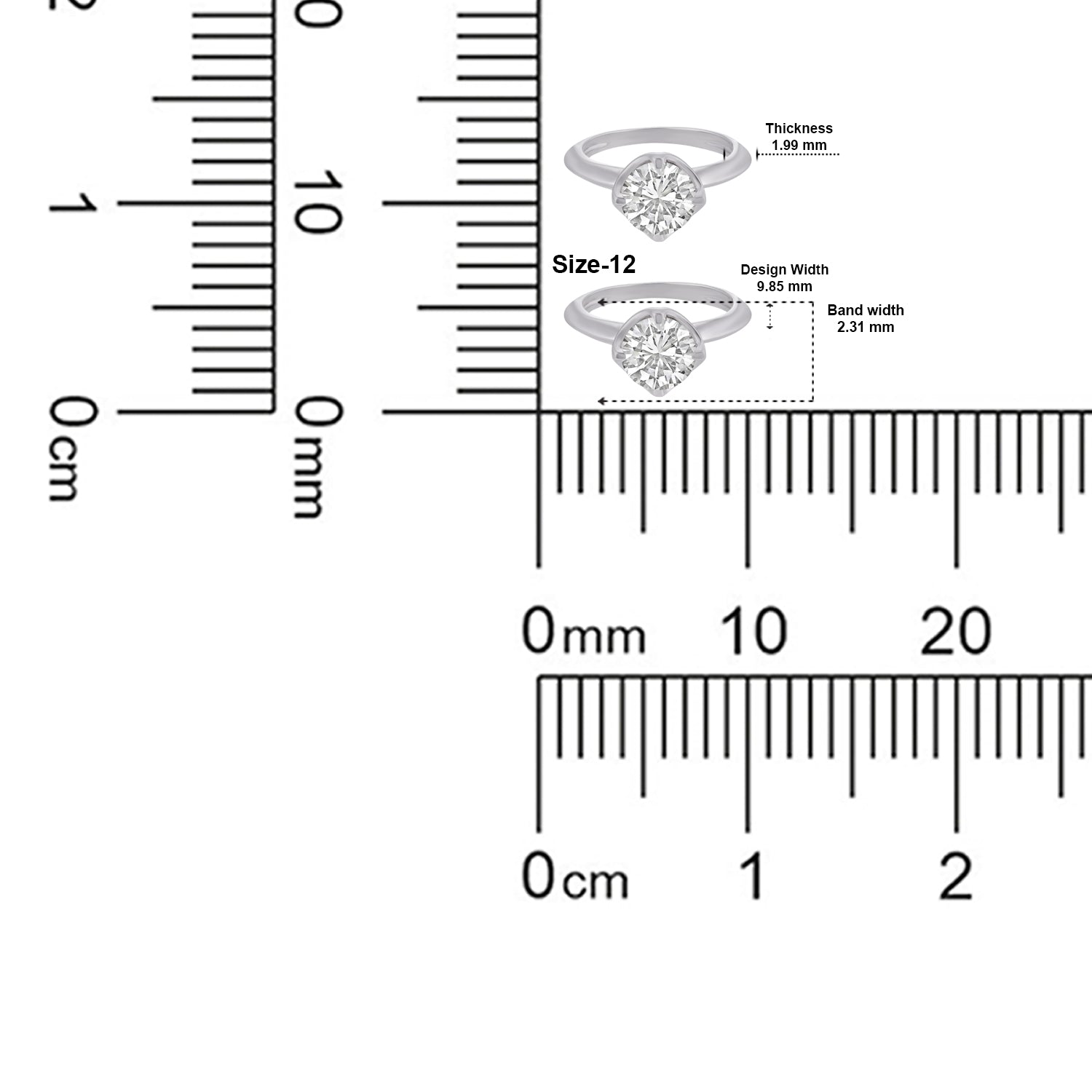 Lab Grown 2.02 Carat Round Brilliant Diamond Solitaire Ring in 18 Karat Gold | SKU : 0005053438