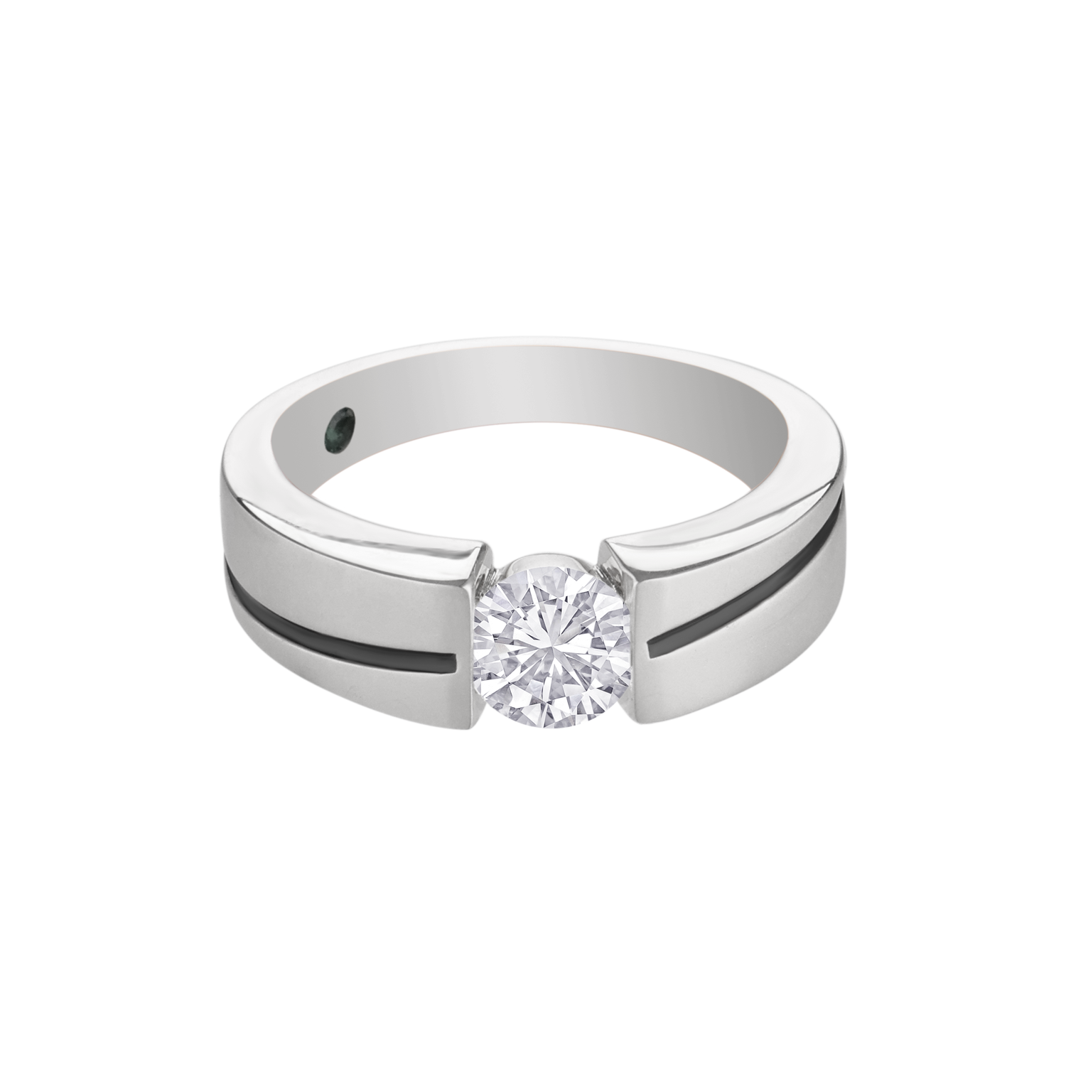 Modern Round Lab Grown Diamond Solitaire Ring | SKU: 0006509392