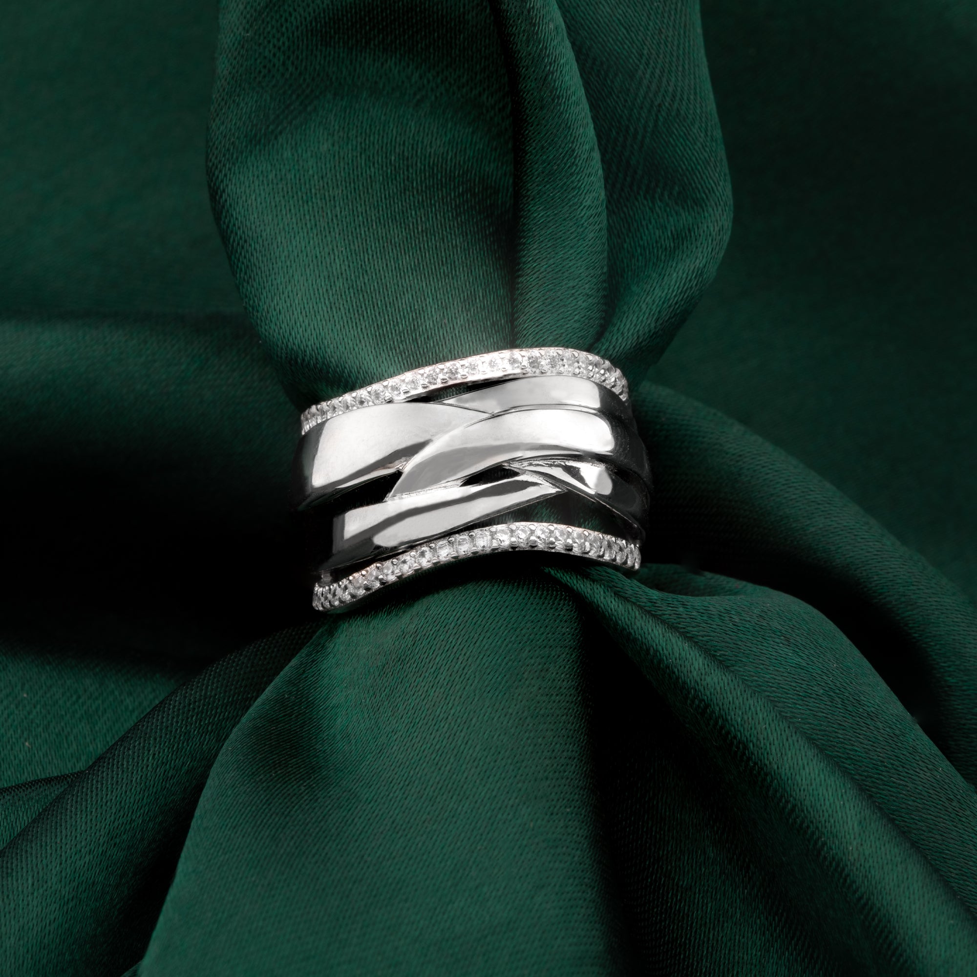 ABSTRACT STERLING SILVER RING | SKU: 0018326659, 0018663112 - crash.club by CKC