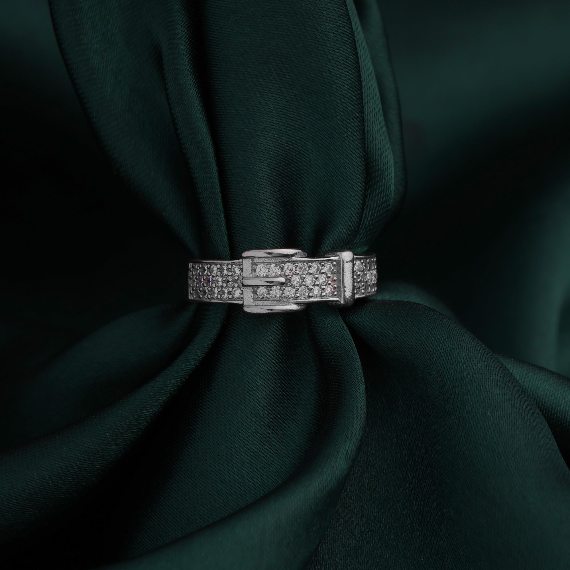 BELT SHAPED STERLING SILVER RING | SKU: 0018362329 - crash.club by CKC