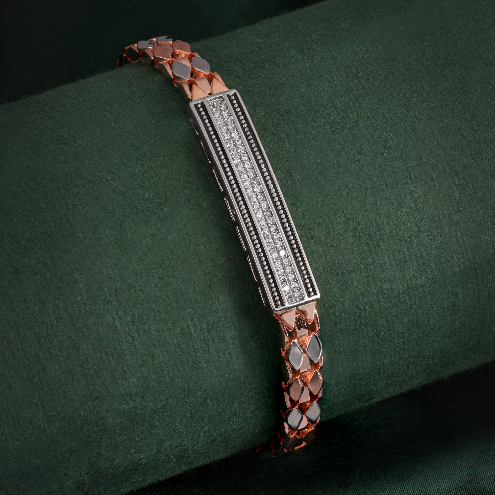STERLING SILVER ROSE GOLD BRACELET | SKU:0018679021 - crash.club by CKC