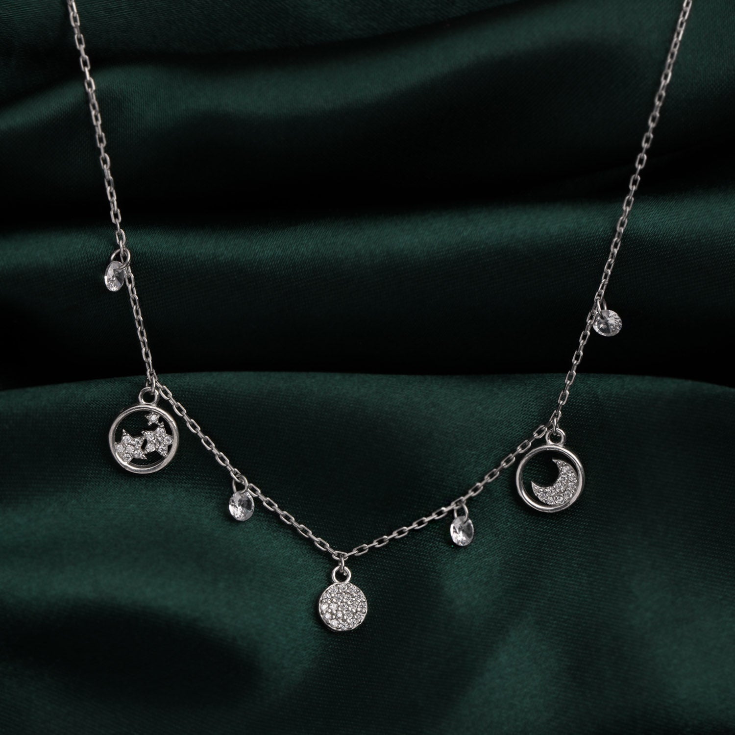 MYSTIC MOONLIGHT STERLING SILVER CHAIN PENDANT | SKU:0018933987, 0018933994, 0018933970, 0018933901, 0018933918, 0018933963, 0018933956, 0018933925, 0018933949, 0018933932, 0018933994 - crash.club by CKC