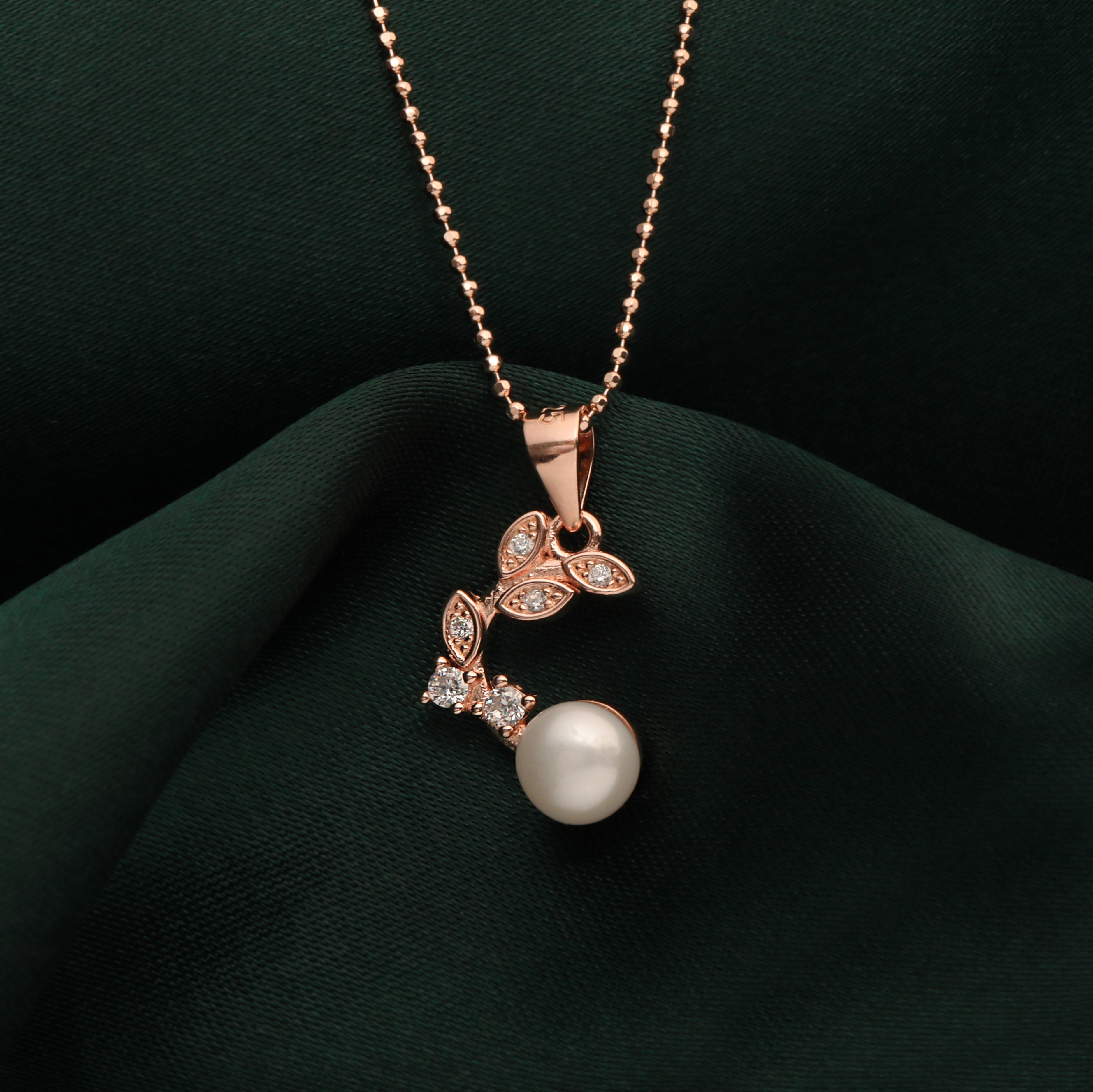 STERLING SILVER ROSE GOLD CHAIN PENDANT | SKU: 0018940183, 0018940282, 0018940206, 0018940268, 0018940169, 0018940145, 0018940329, 0018940244, 0018940305 - crash.club by CKC