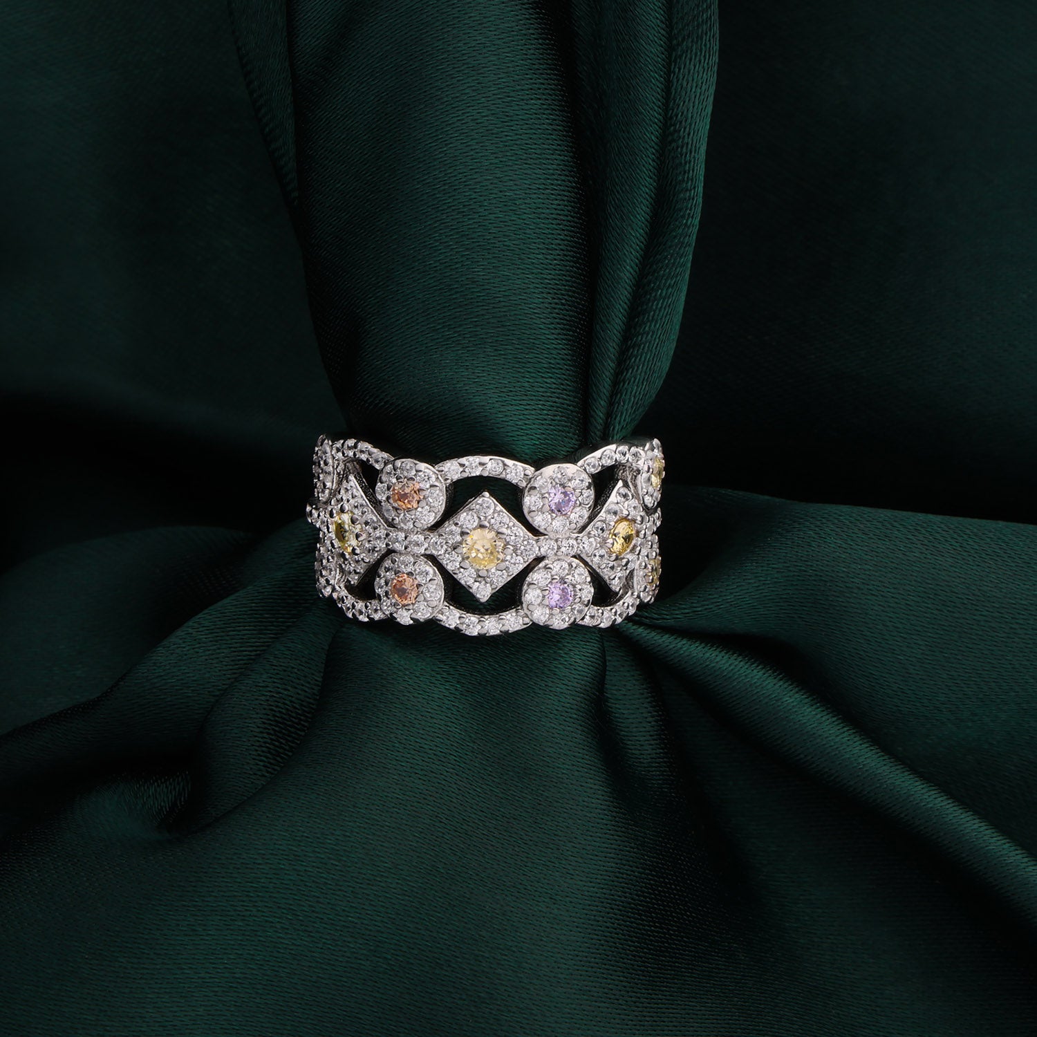 RADIANT SPARKLE SILVER RING | SKU: 0018946482,  0018946444, 0018946468, 0018946475, 0018946420, 0018946406, 0018946390, 0003085400 - crash.club by CKC