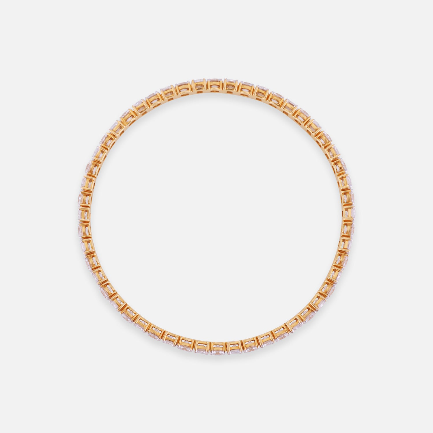 Eternal Symphony Lab Grown Diamond Bangle in 18K Yellow Gold | SKU : 0004677109