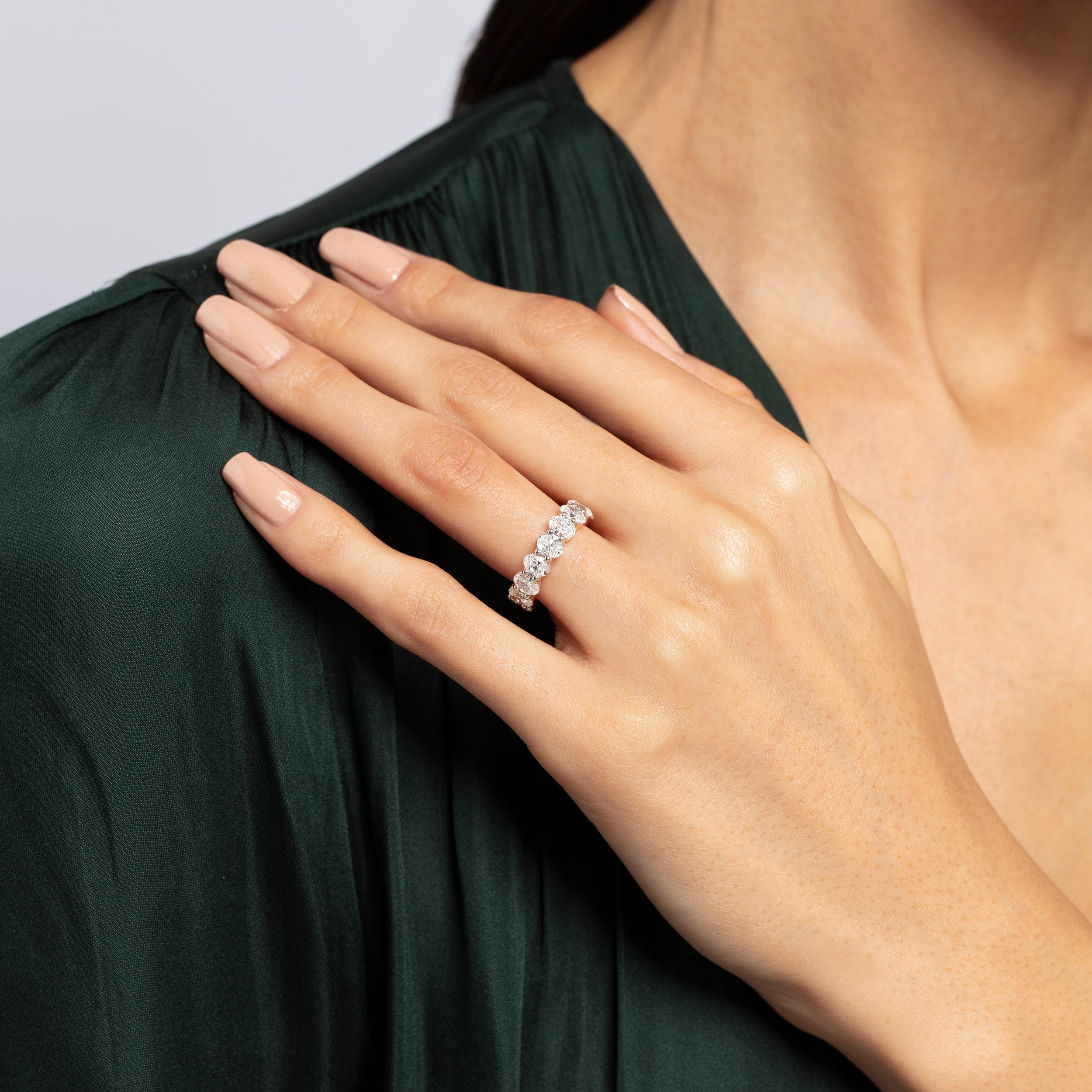 Oval Cut 4.16 Carat Designer Rose Gold Lab Grown Diamond Ring | SKU: 0019052663