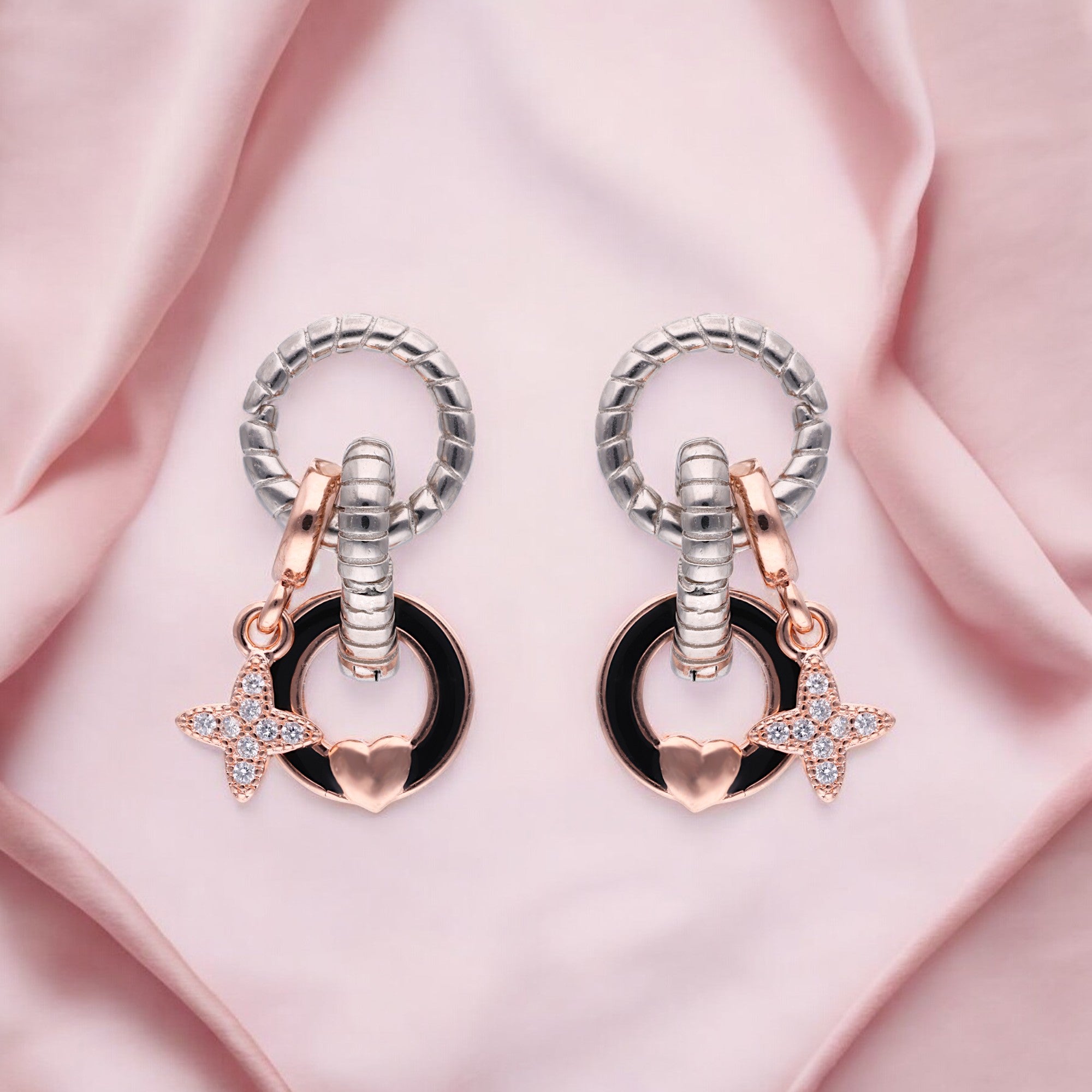 Dual-Tone Allure: Elegant Drop Earrings | SKU: 0002930626, 0003109823, 0002930640, 0019203522, 0003109847, 0003109830 - crash.club by CKC