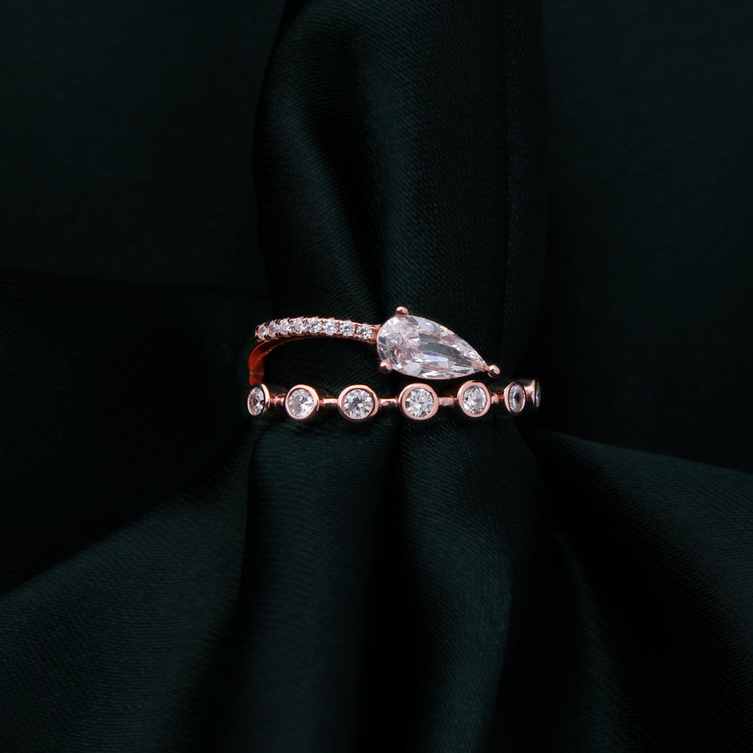 Stones Embedded Silver Ring | SKU: 0002931036 - crash.club by CKC