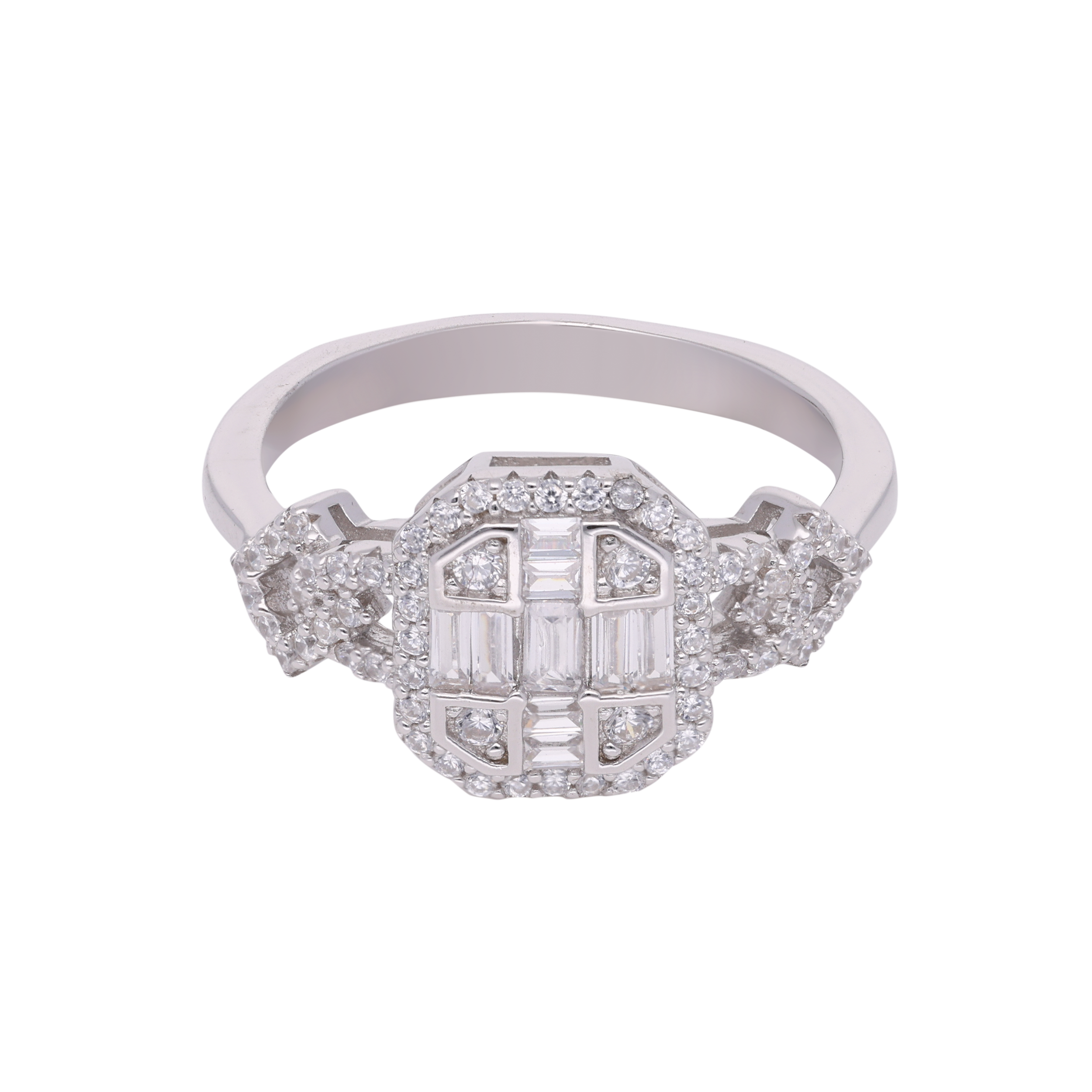 "Radiant Sparkle" Sterling Silver Ring | SKU: 0019258010, 0002985138, 0002985145 - crash.club by CKC