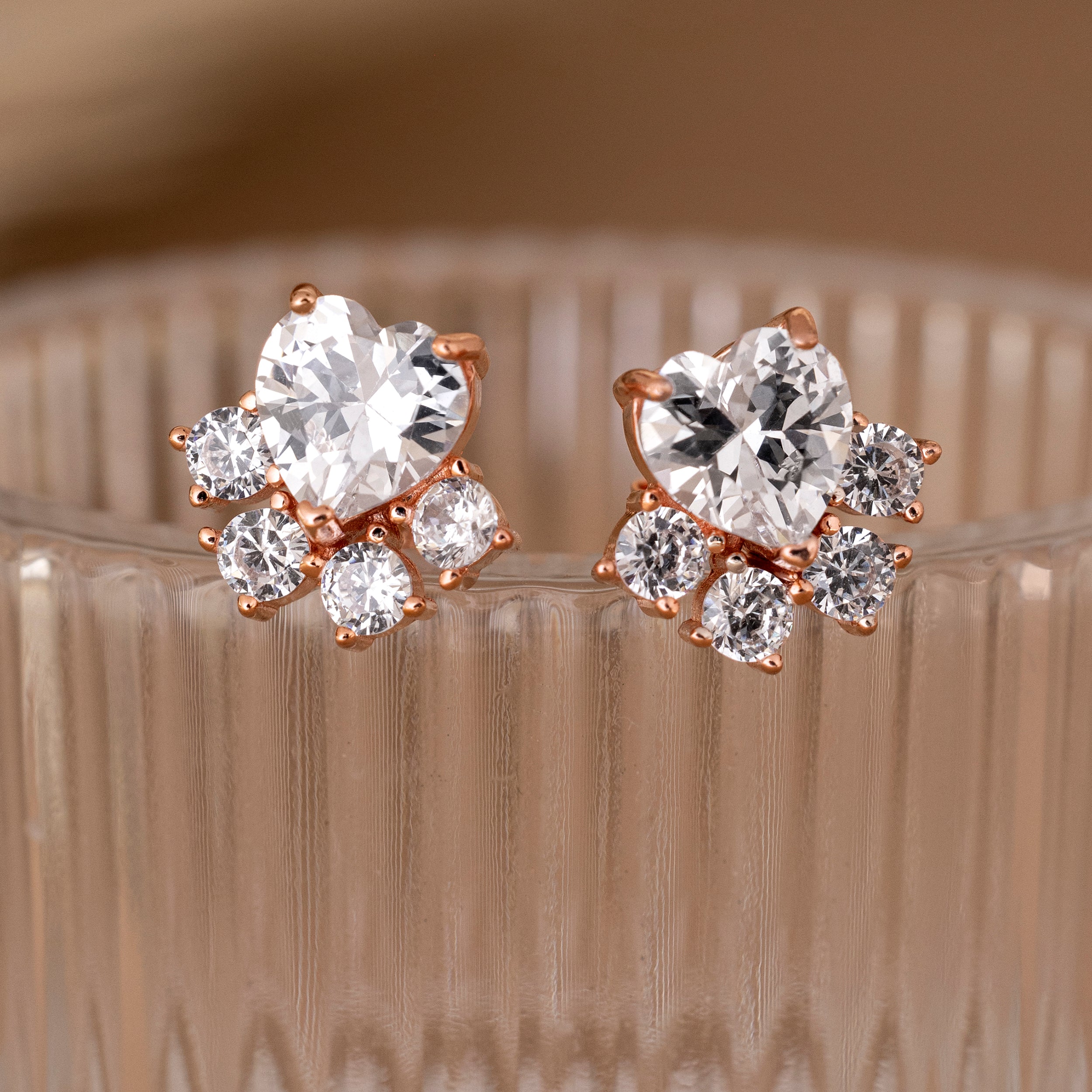 Sterling Silver Heart-Shaped Stud Earrings | SKU: 0019272597, 0019281360, 0019272375 - crash.club by CKC